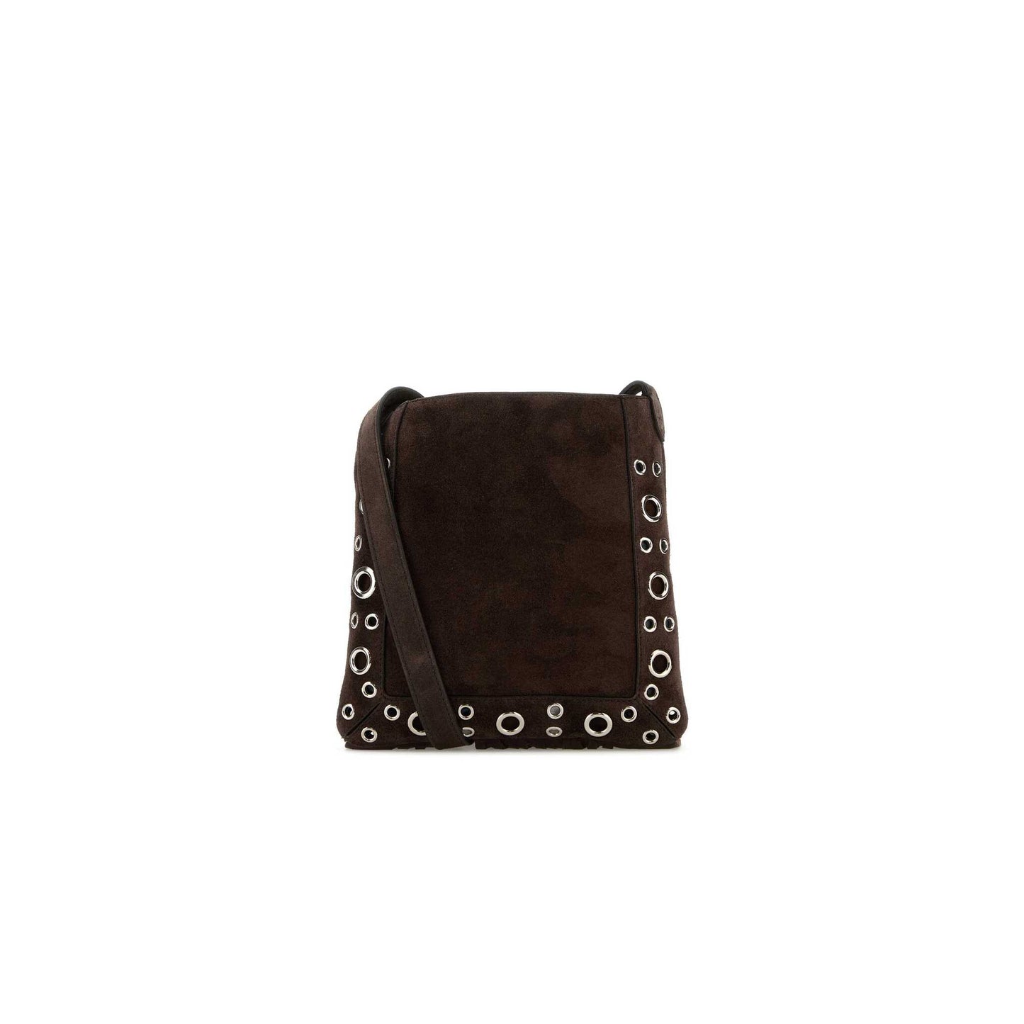 Valentino Garavani Nellcôte Small Shoulder Bag In Suede With Fringes