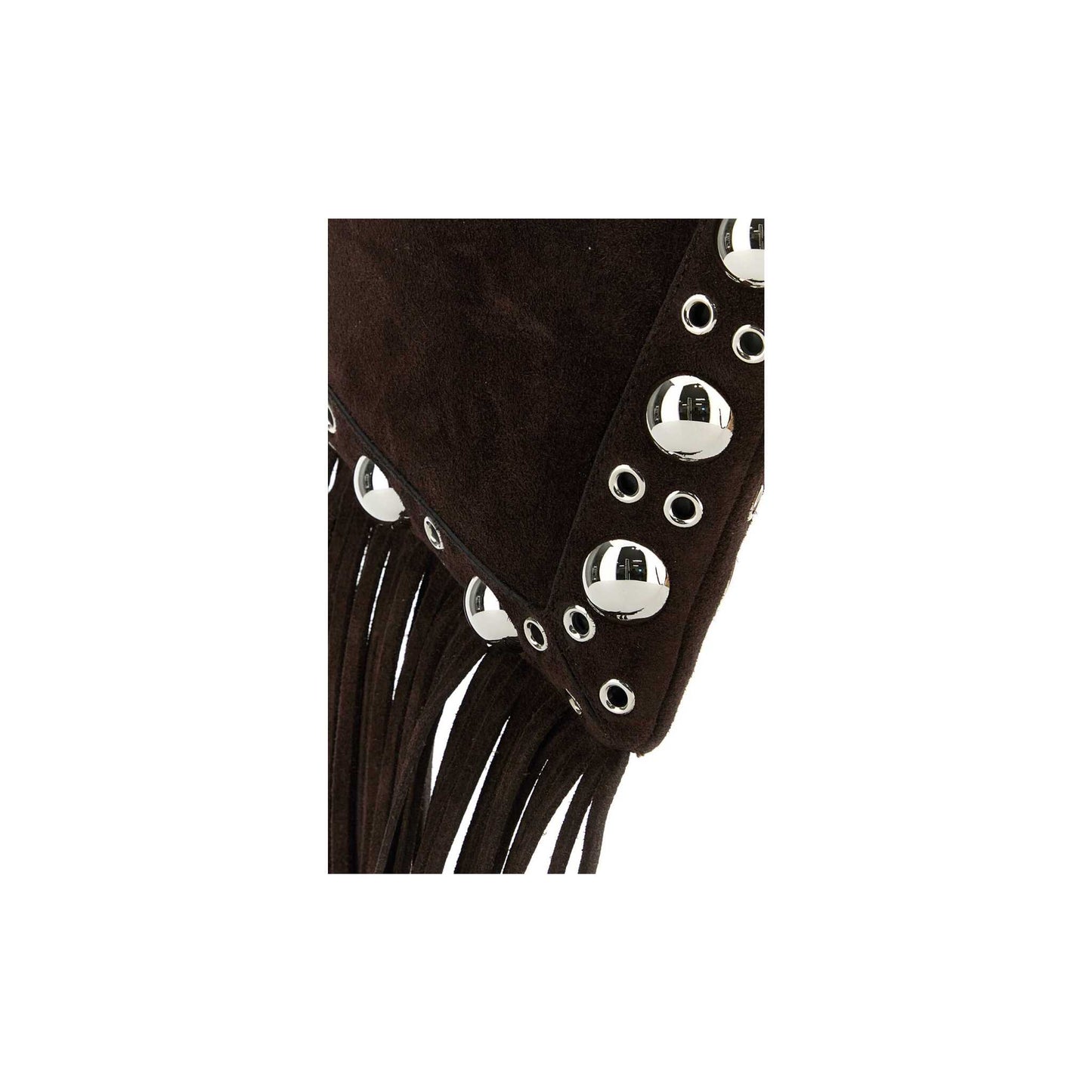 Valentino Garavani Nellcôte Small Shoulder Bag In Suede With Fringes