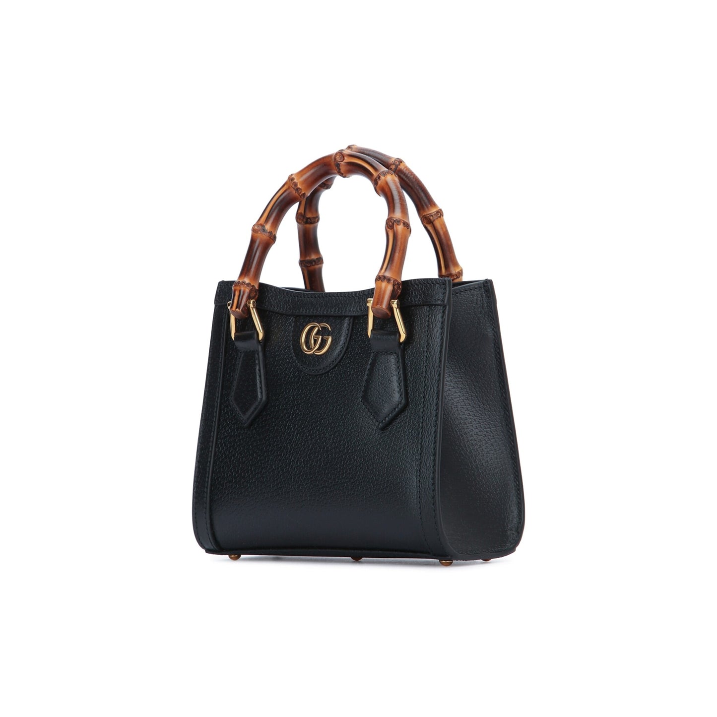 Gucci Mala de Mão Pequena Diana em Pele — Preto
