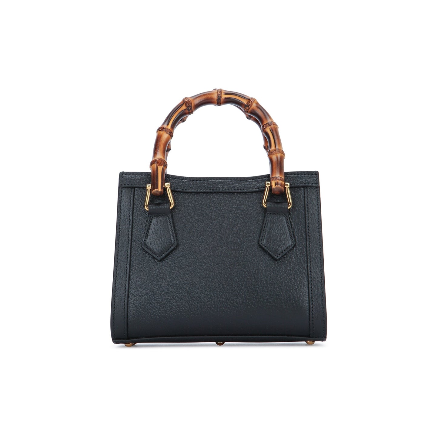 Gucci Mala de Mão Pequena Diana em Pele — Preto