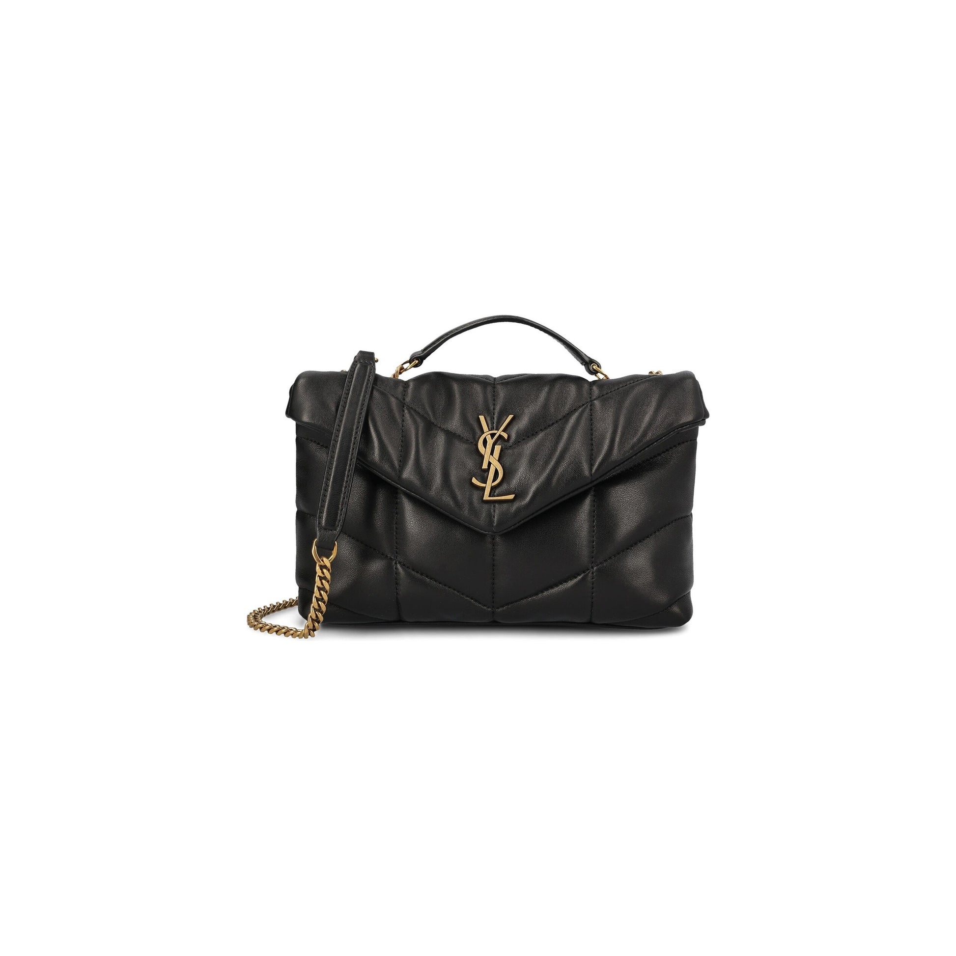 Mala Tiracolo Toy Puffer em Pele de Vitela - Saint Laurent Mala a Tiracolo | Durzio
