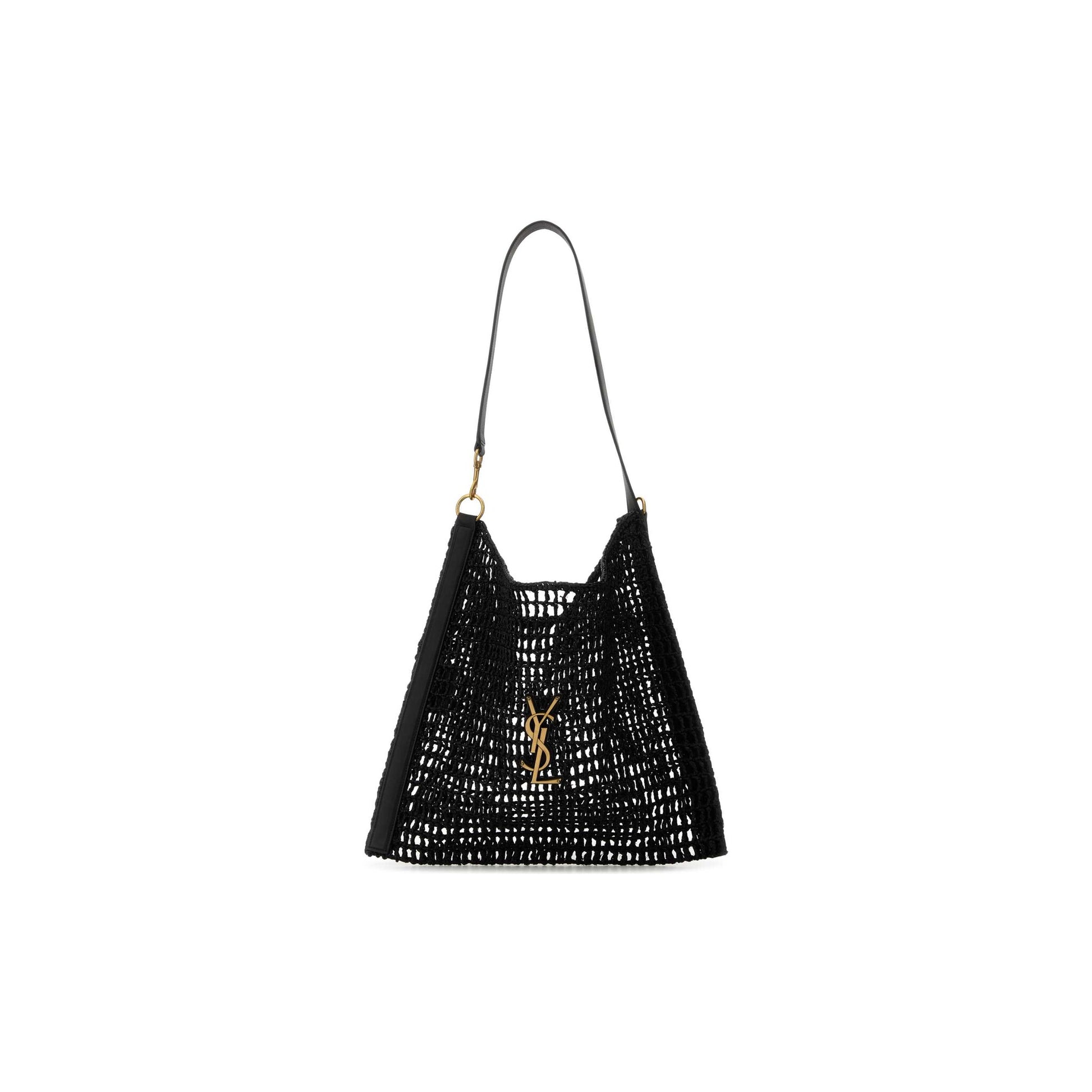 Saint Laurent Mala Tote Oxalis em Ráfia