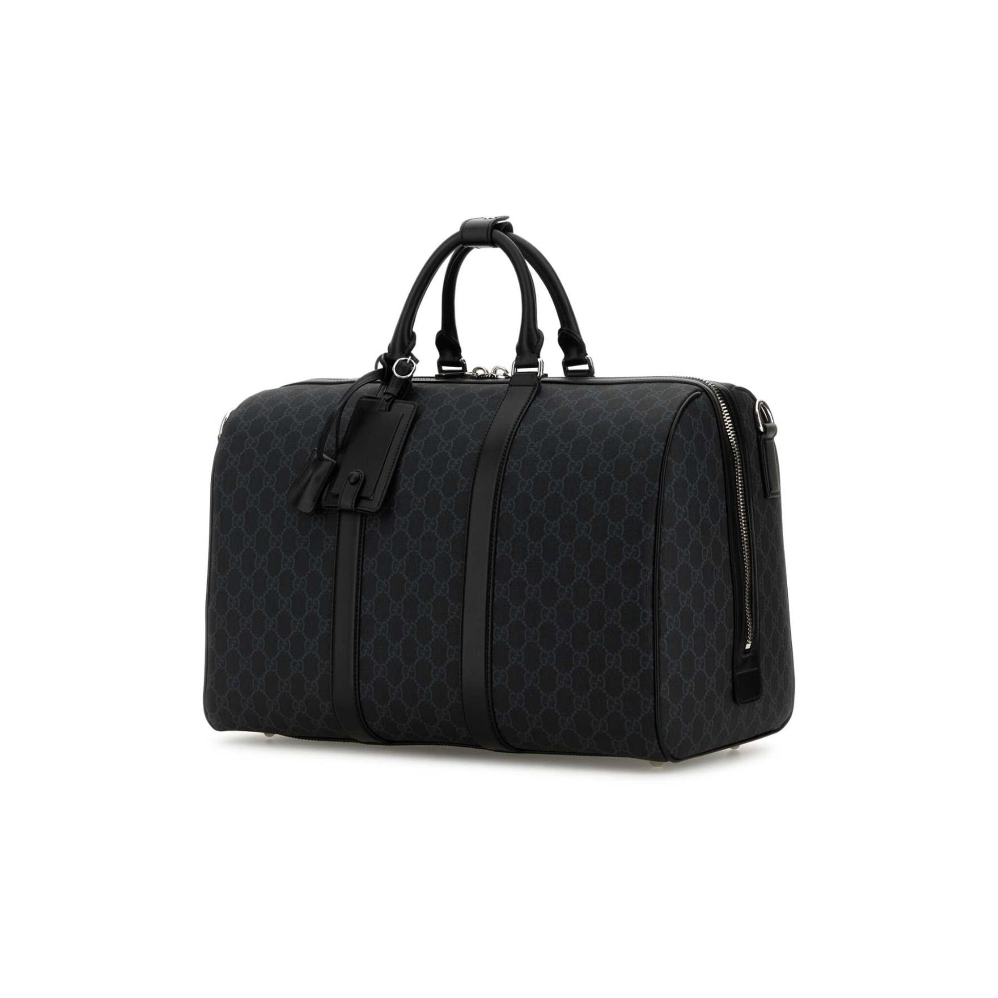 Gucci Mala Duffle com Alça em Pele