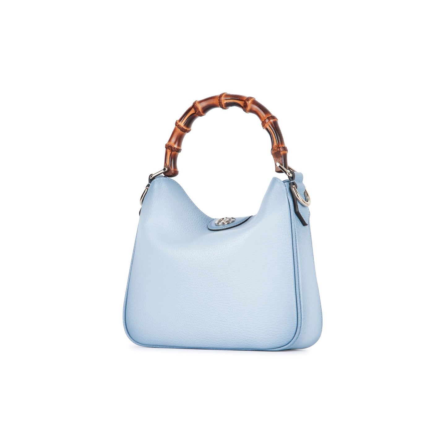 Gucci Mala de Ombro Pequena Diana em Lona GG — Azul