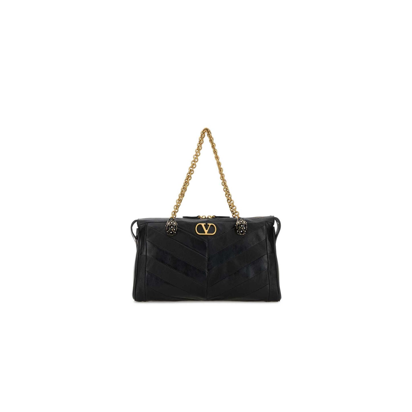Valentino Garavani Panthea Shoulder Bag In Nappa Leather With Chevron Pattern