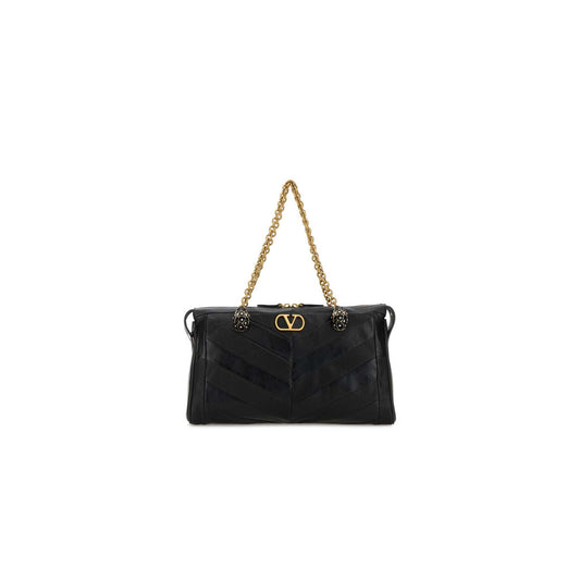 Valentino Garavani Panthea Shoulder Bag In Nappa Leather With Chevron Pattern