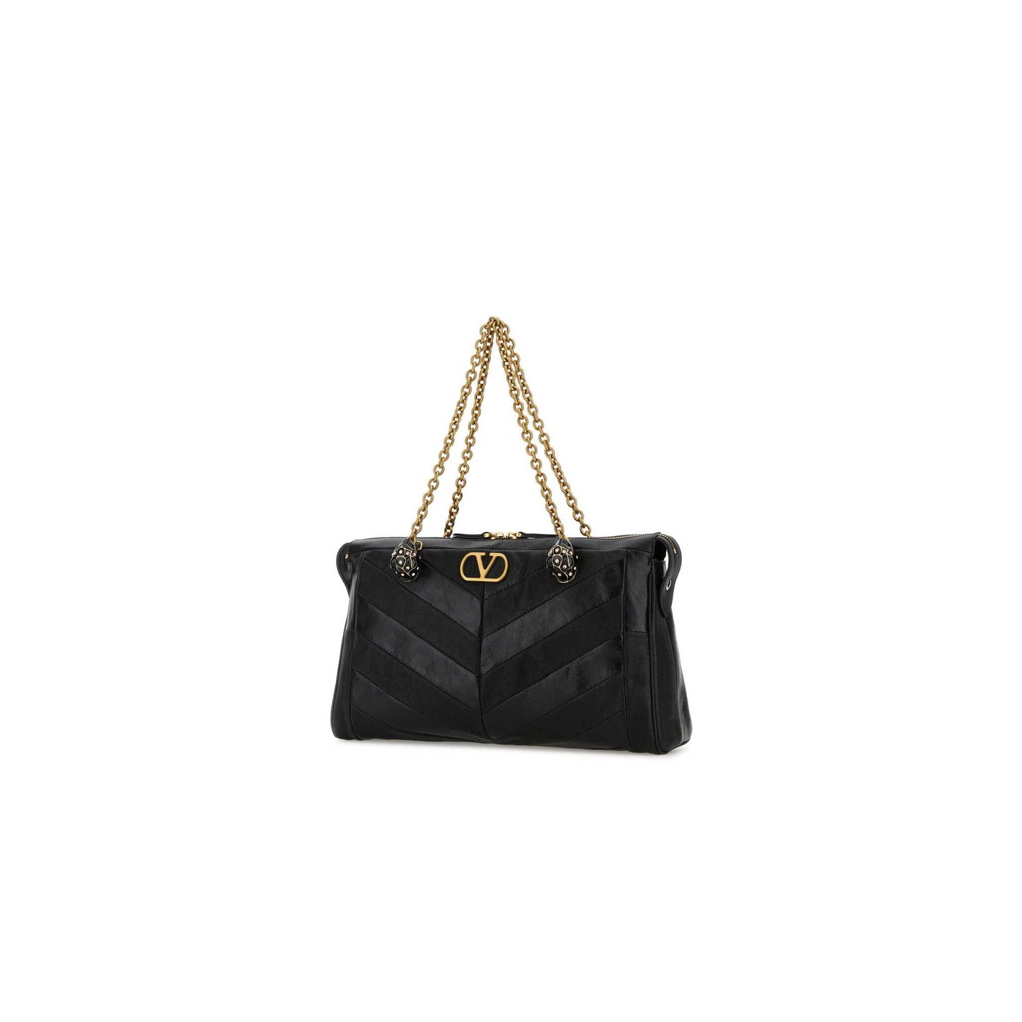 Valentino Garavani Panthea Shoulder Bag In Nappa Leather With Chevron Pattern