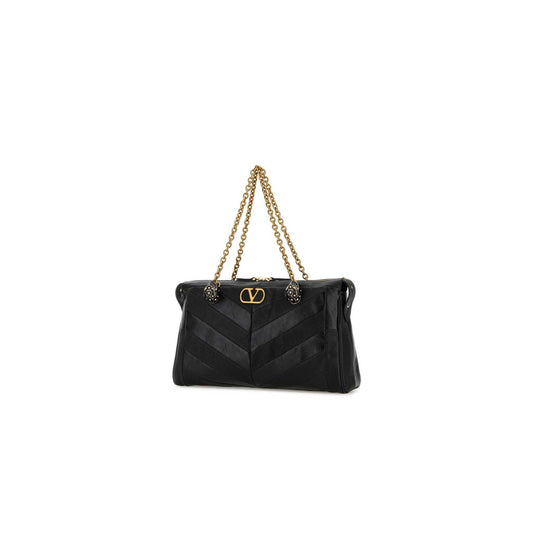 Valentino Garavani Panthea Shoulder Bag In Nappa Leather With Chevron Pattern