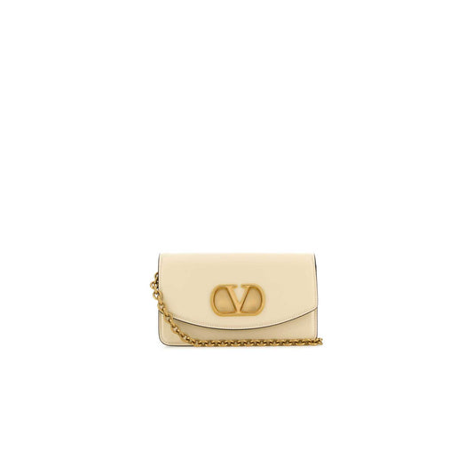 Valentino Garavani Vain Clutch Bag In Shiny Calfskin
