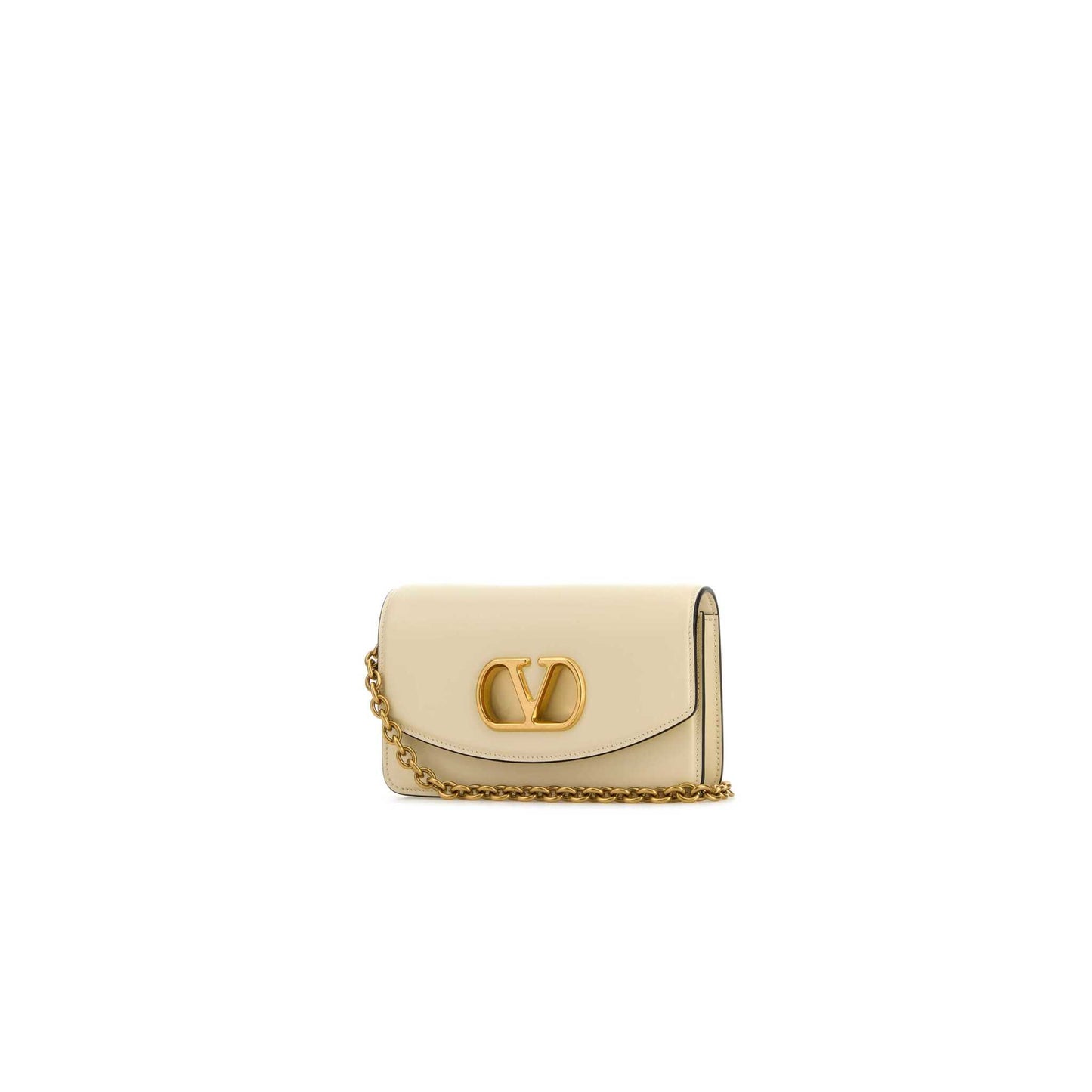 Valentino Garavani Vain Clutch Bag In Shiny Calfskin