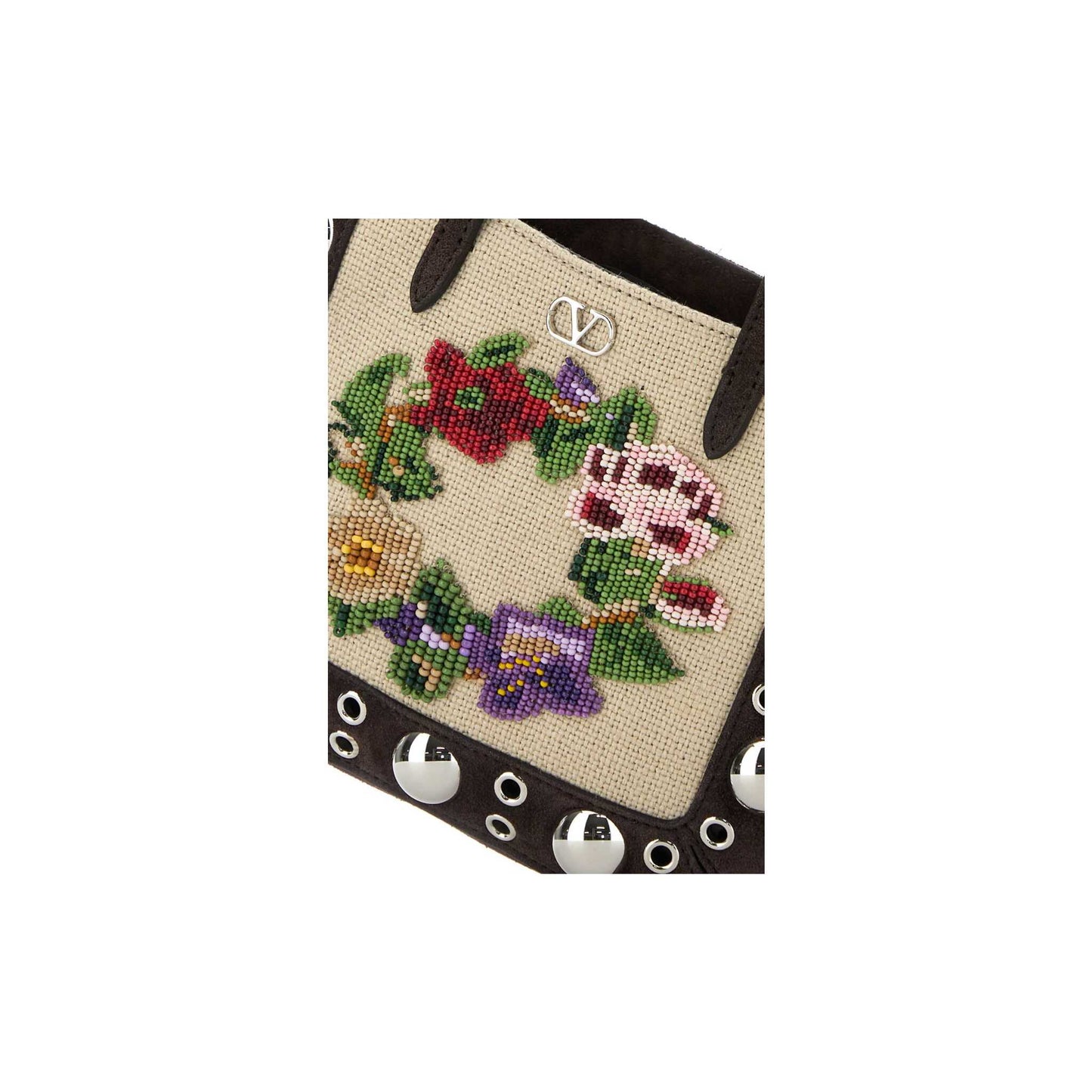 Valentino Garavani Nellcôte Mini Embroidered Shopping Bag