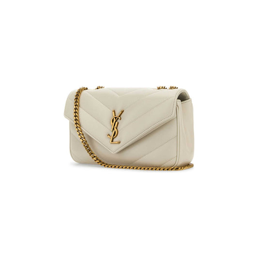 Saint Laurent Mala de Ombro Pequena Loulou em Pele de Cordeiro