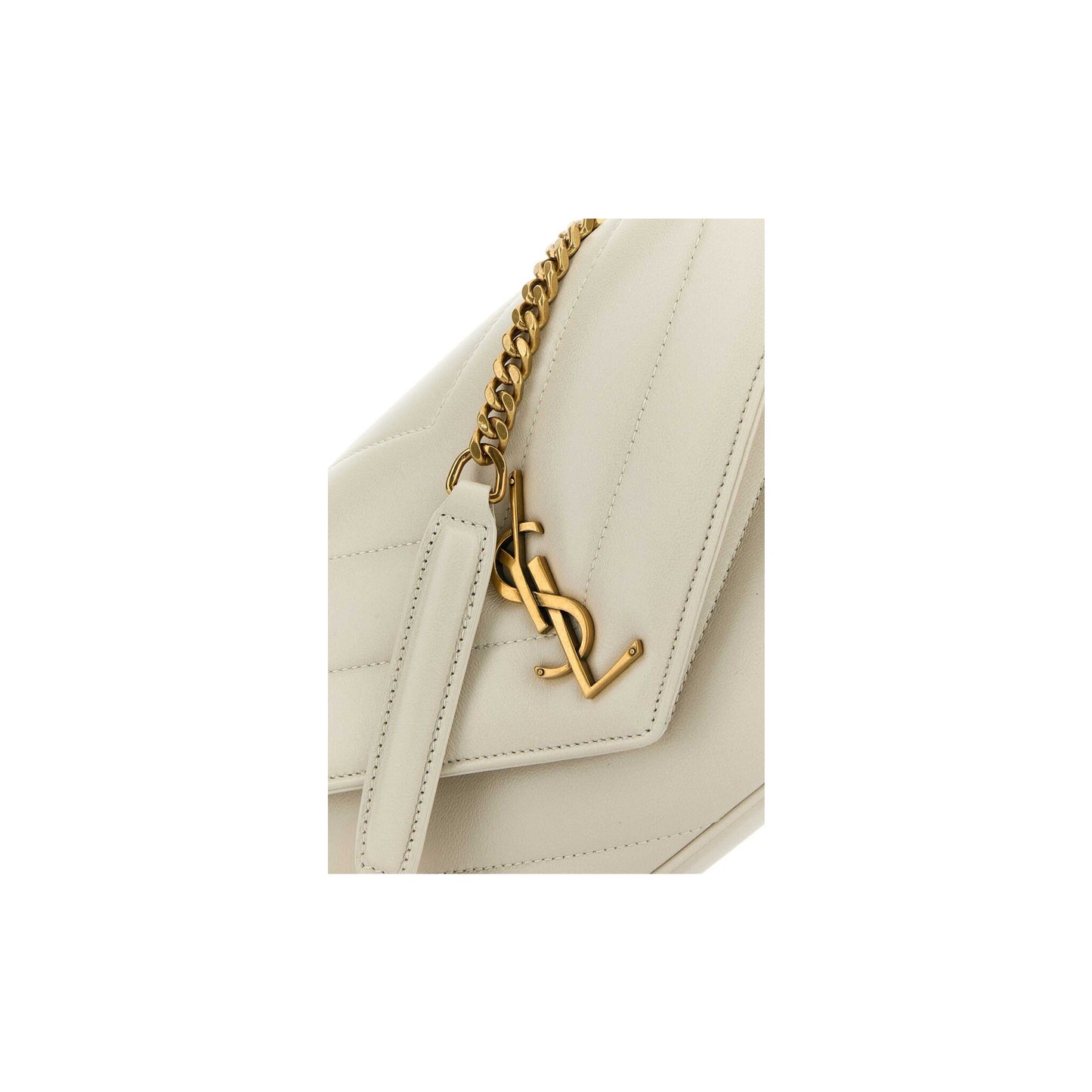 Saint Laurent Mala de Ombro Pequena Loulou em Pele de Cordeiro