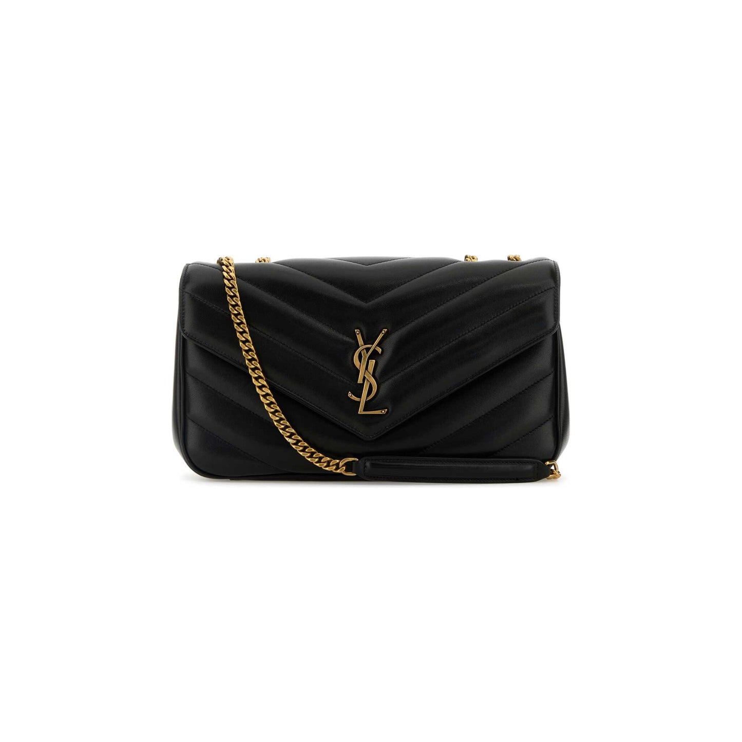 Saint Laurent Mala de Ombro Média Loulou em Pele