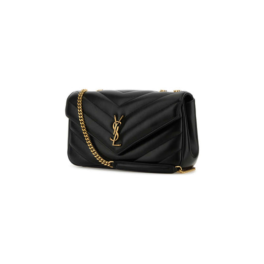Saint Laurent Mala de Ombro Média Loulou em Pele