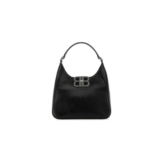 Mala de Mão BB Soft Hobo Pequena em Pele de Cordeiro