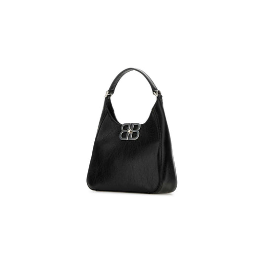 Mala de Mão BB Soft Hobo Pequena em Pele de Cordeiro