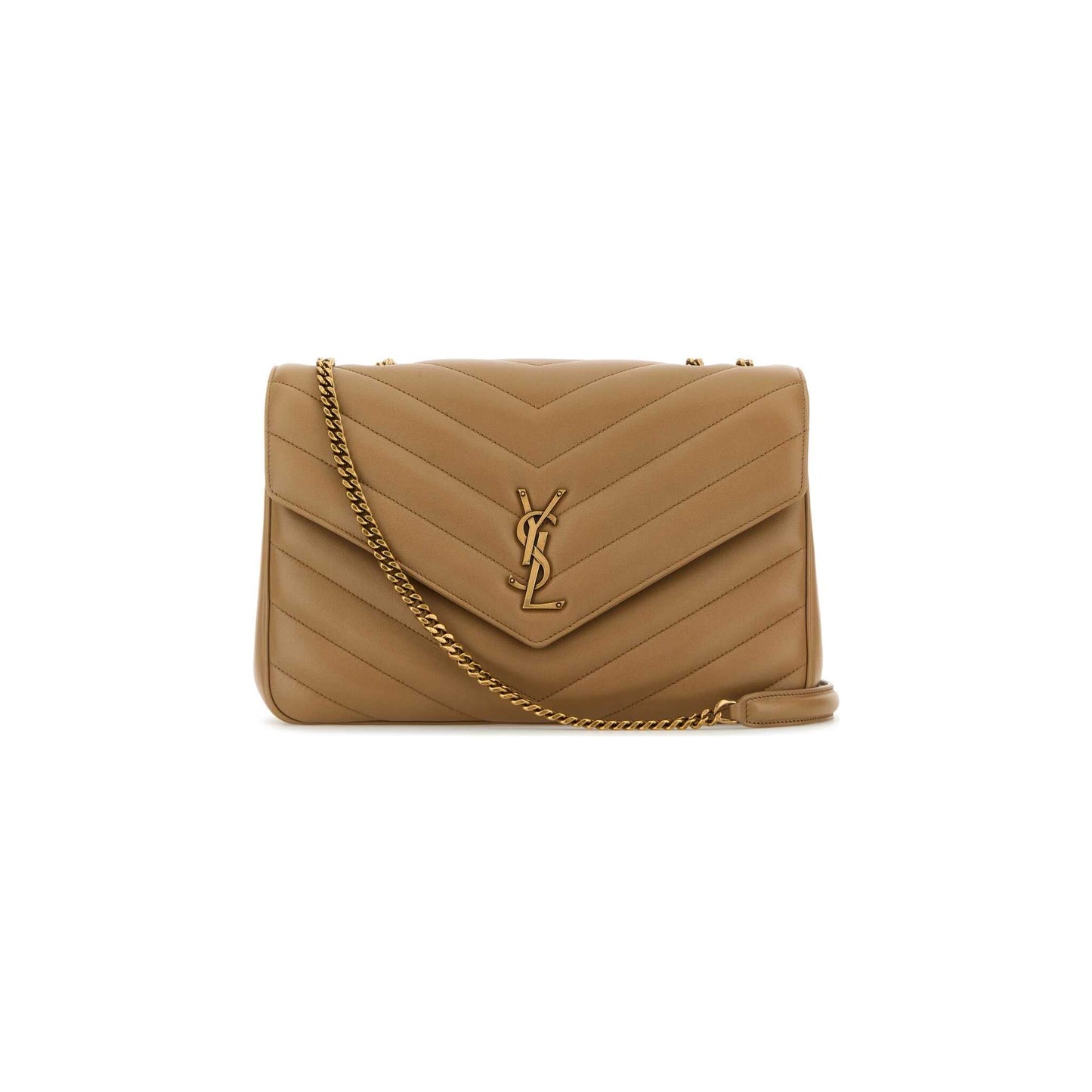 Saint Laurent Mala de Ombro Grande Loulou em Pele de Cordeiro