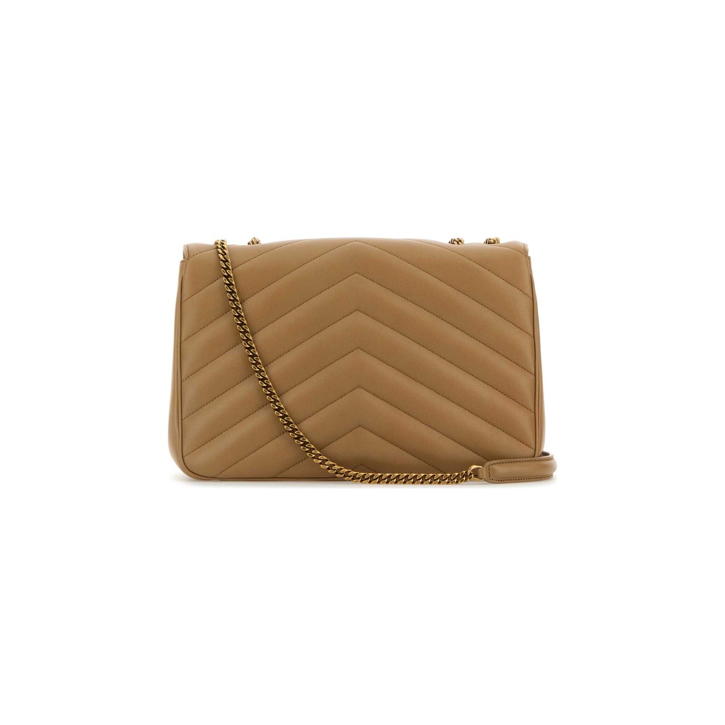 Saint Laurent Mala de Ombro Grande Loulou em Pele de Cordeiro