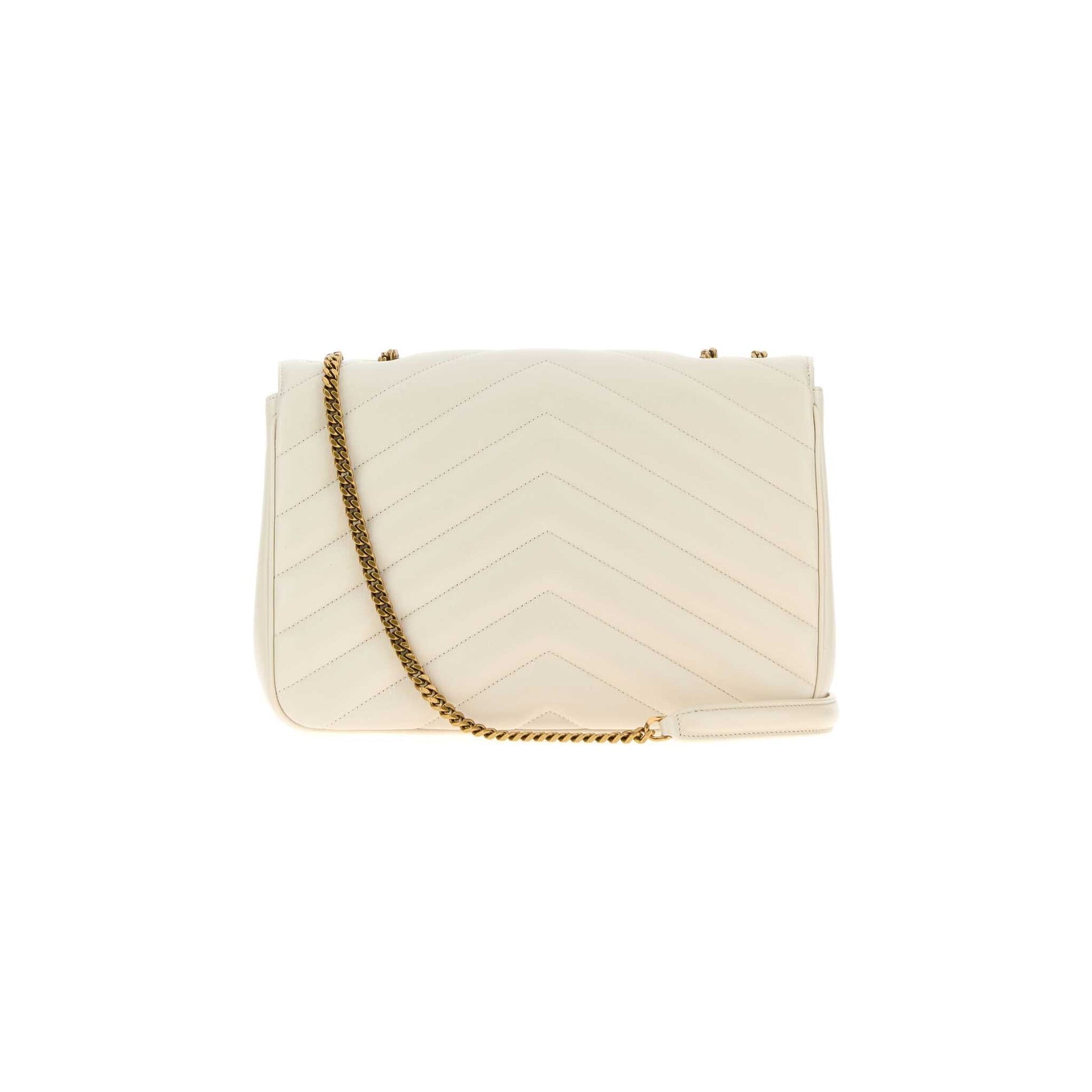 Saint Laurent Mala de Ombro Grande Loulou em Pele de Cordeiro