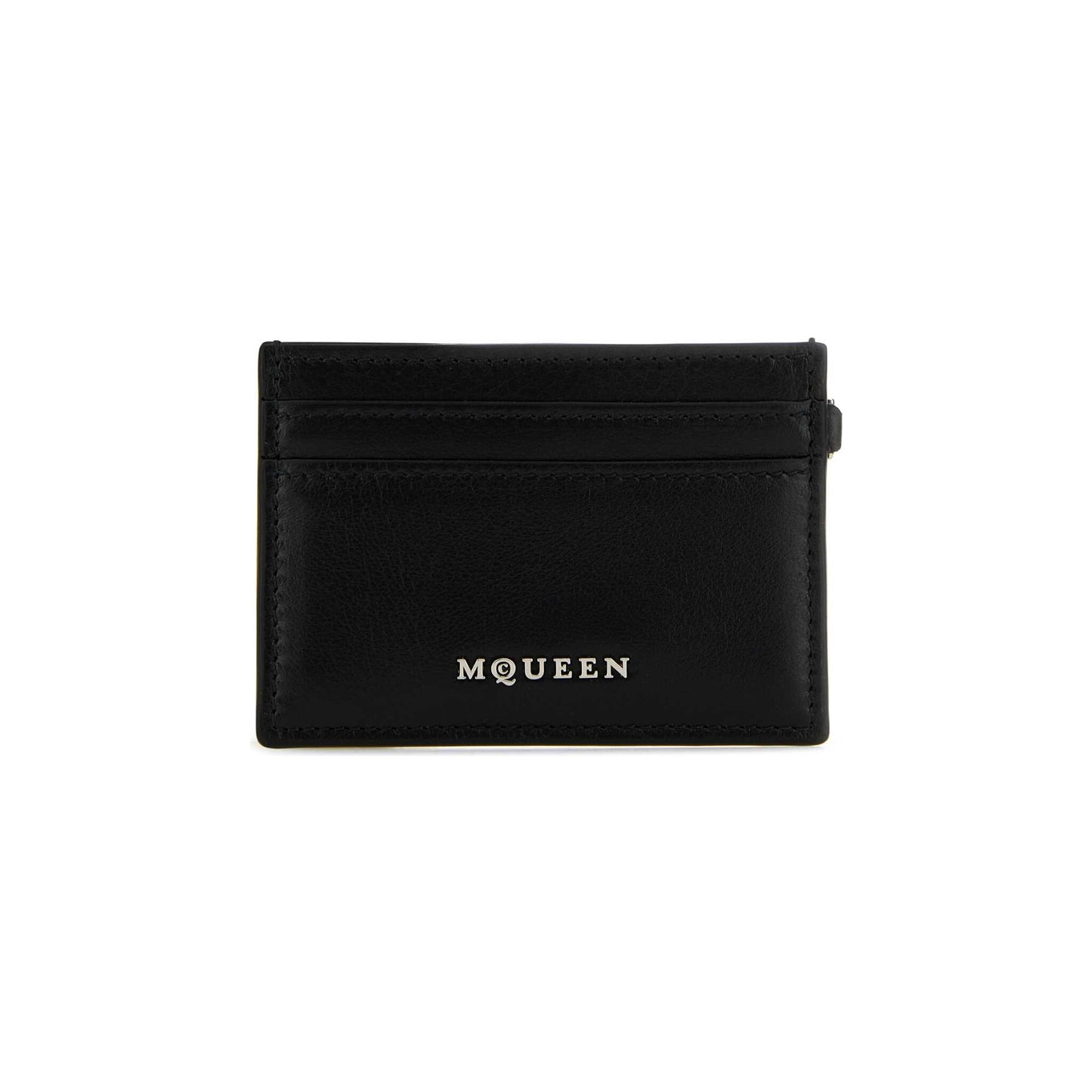 Sling Card Holder in Black Leather