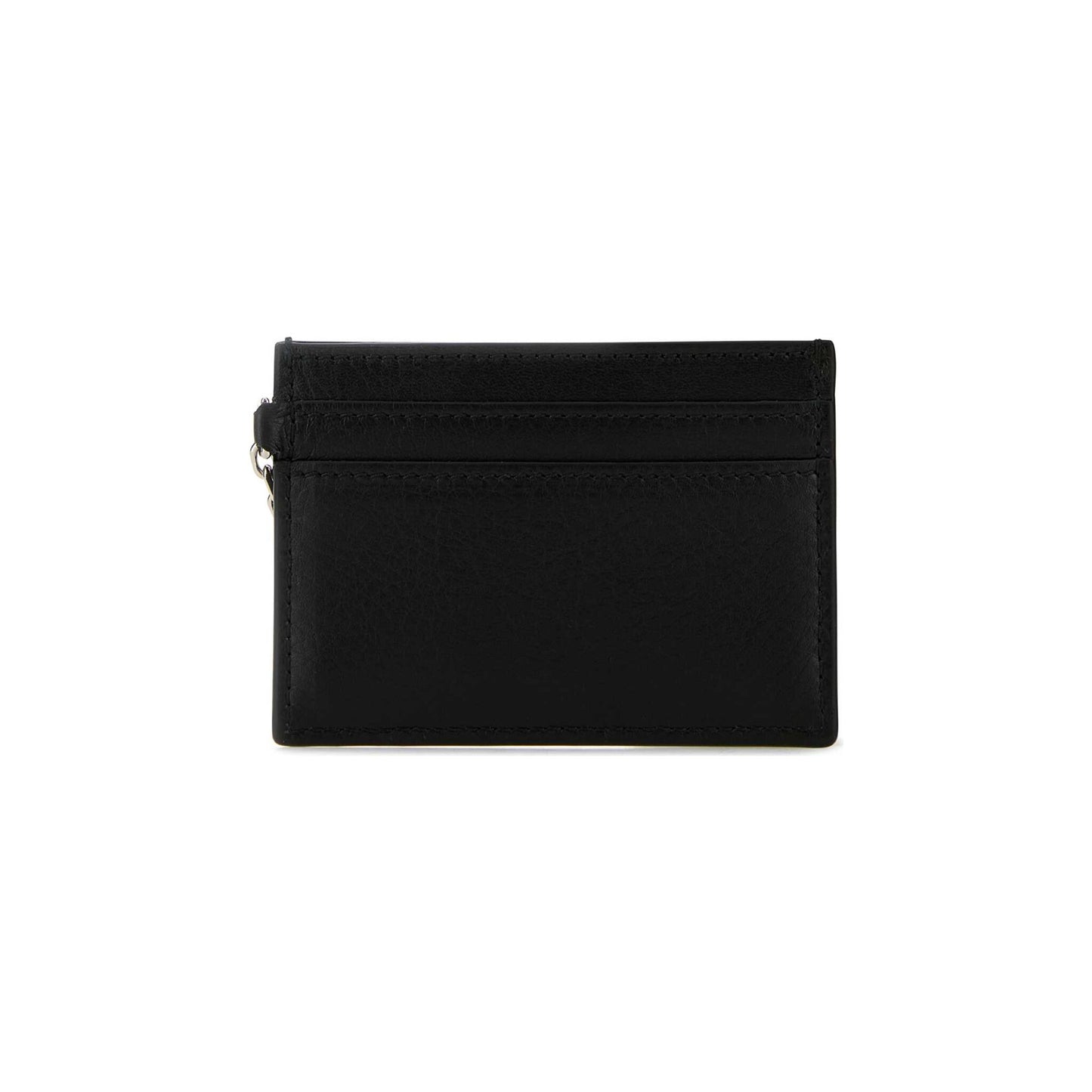 Sling Card Holder in Black Leather