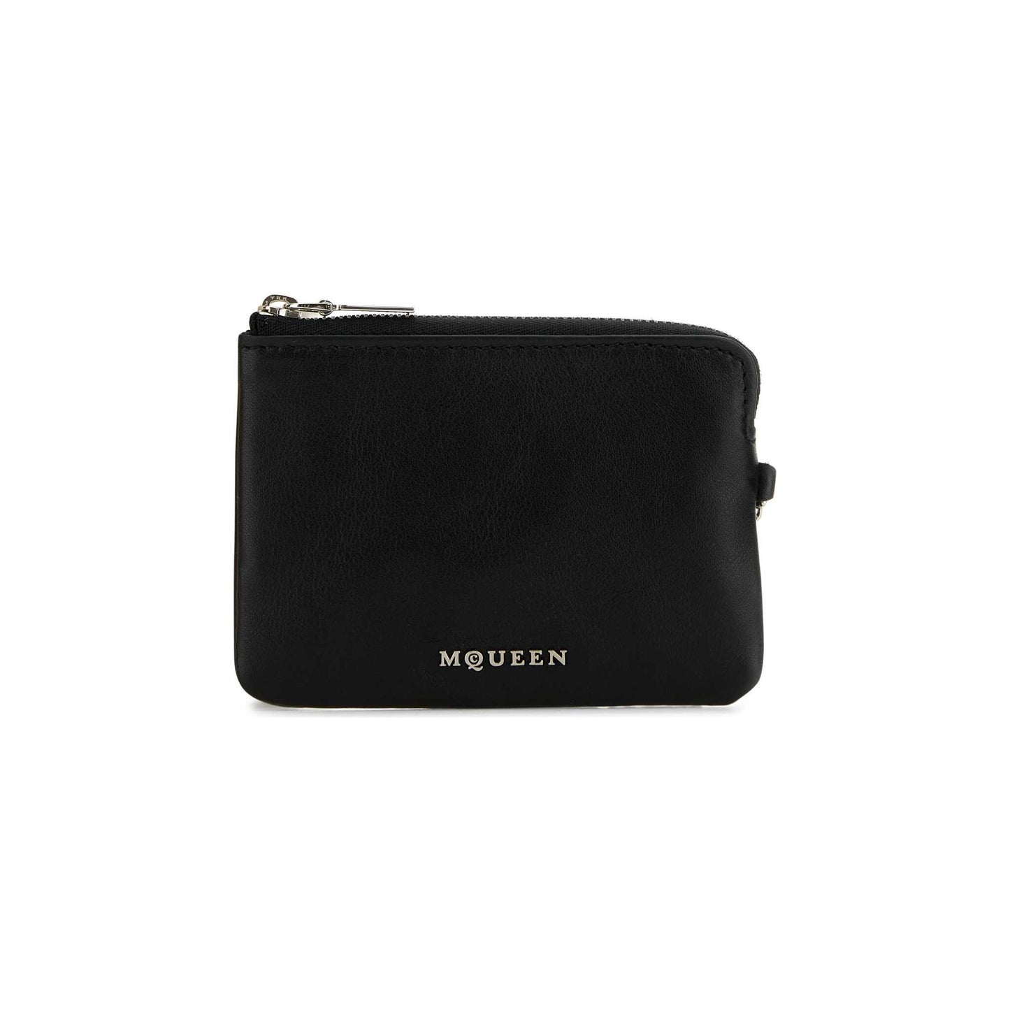 Porta-Cartões Sling em Pele de Vitelo Martelada Preta