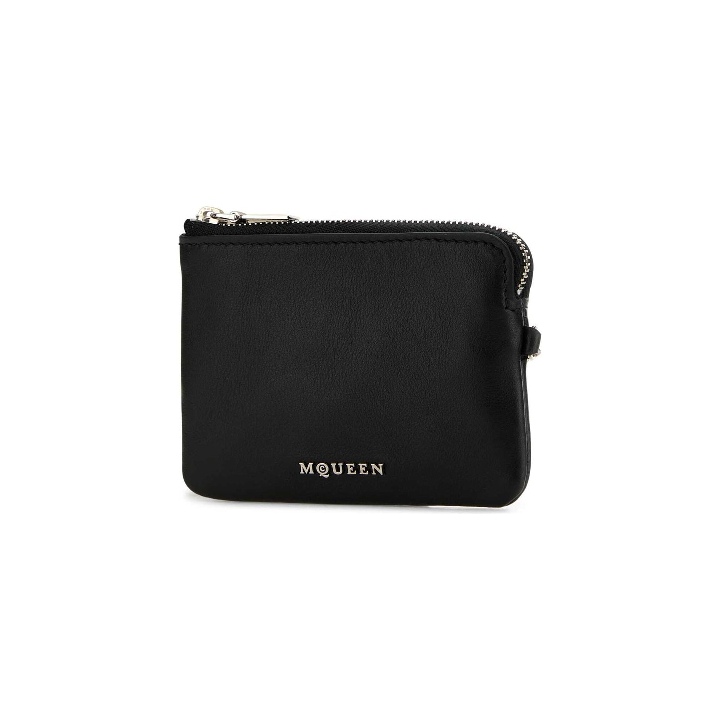 Porta-Cartões Sling em Pele de Vitelo Martelada Preta