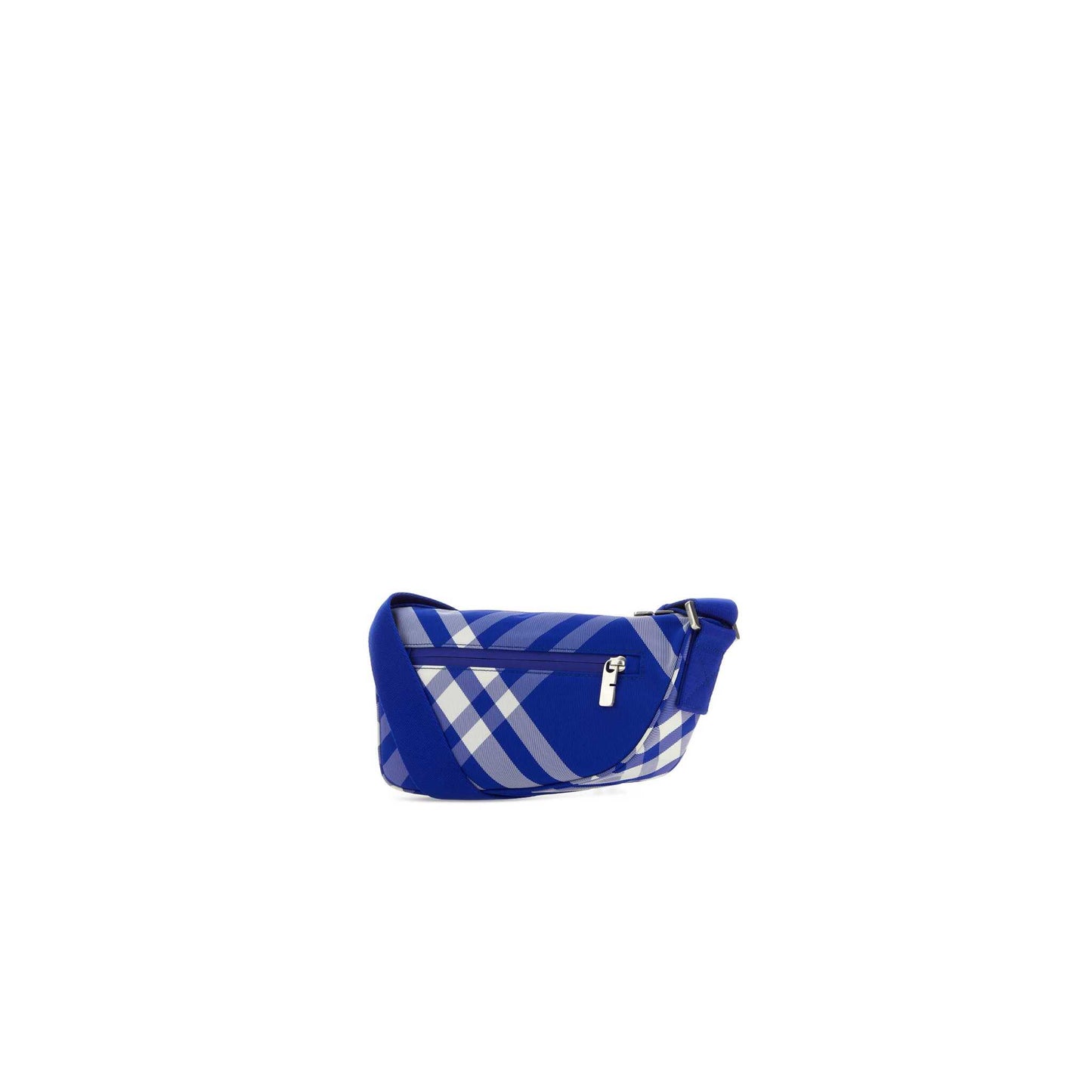 Embroidered Nylon Shield Shoulder Bag