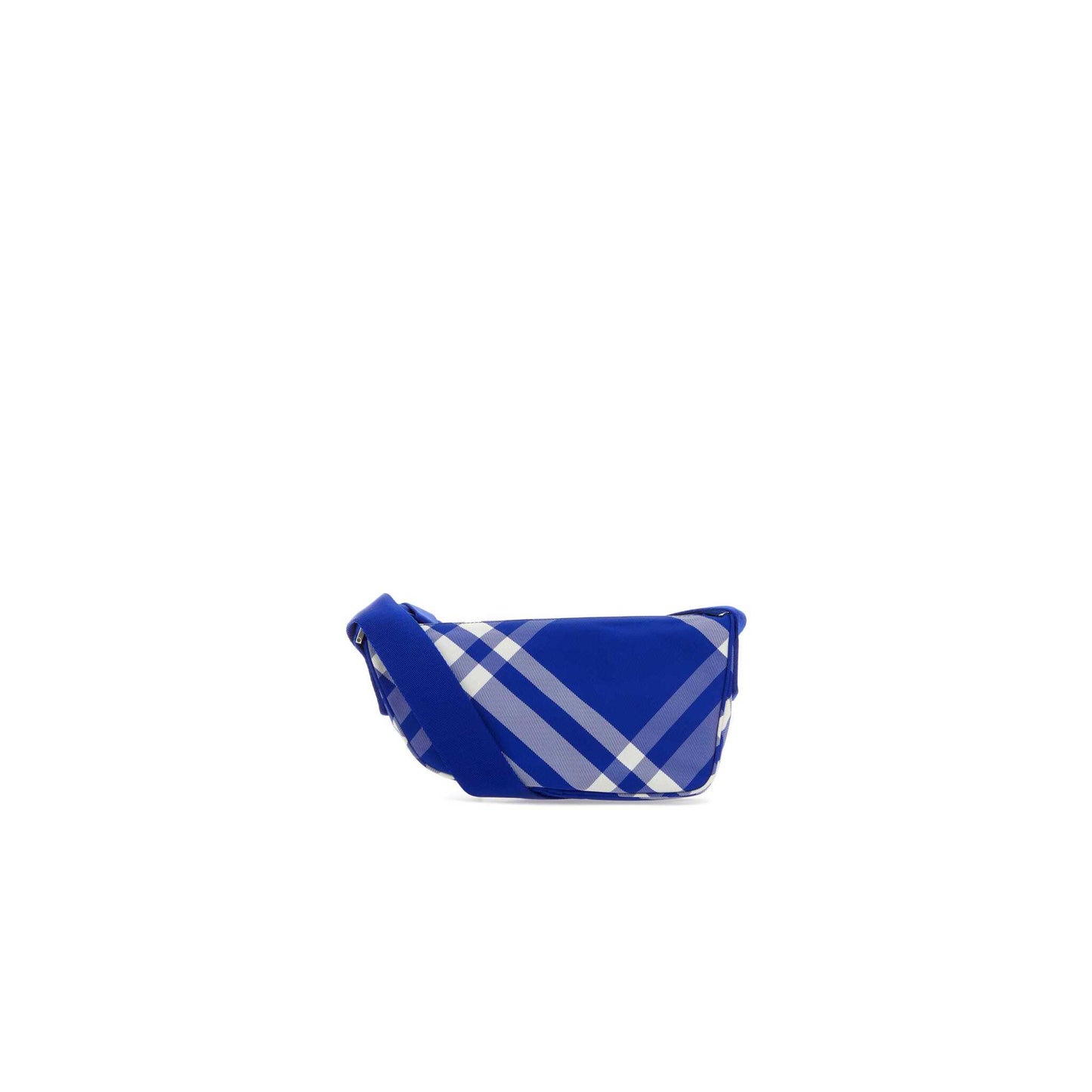 Embroidered Nylon Shield Shoulder Bag