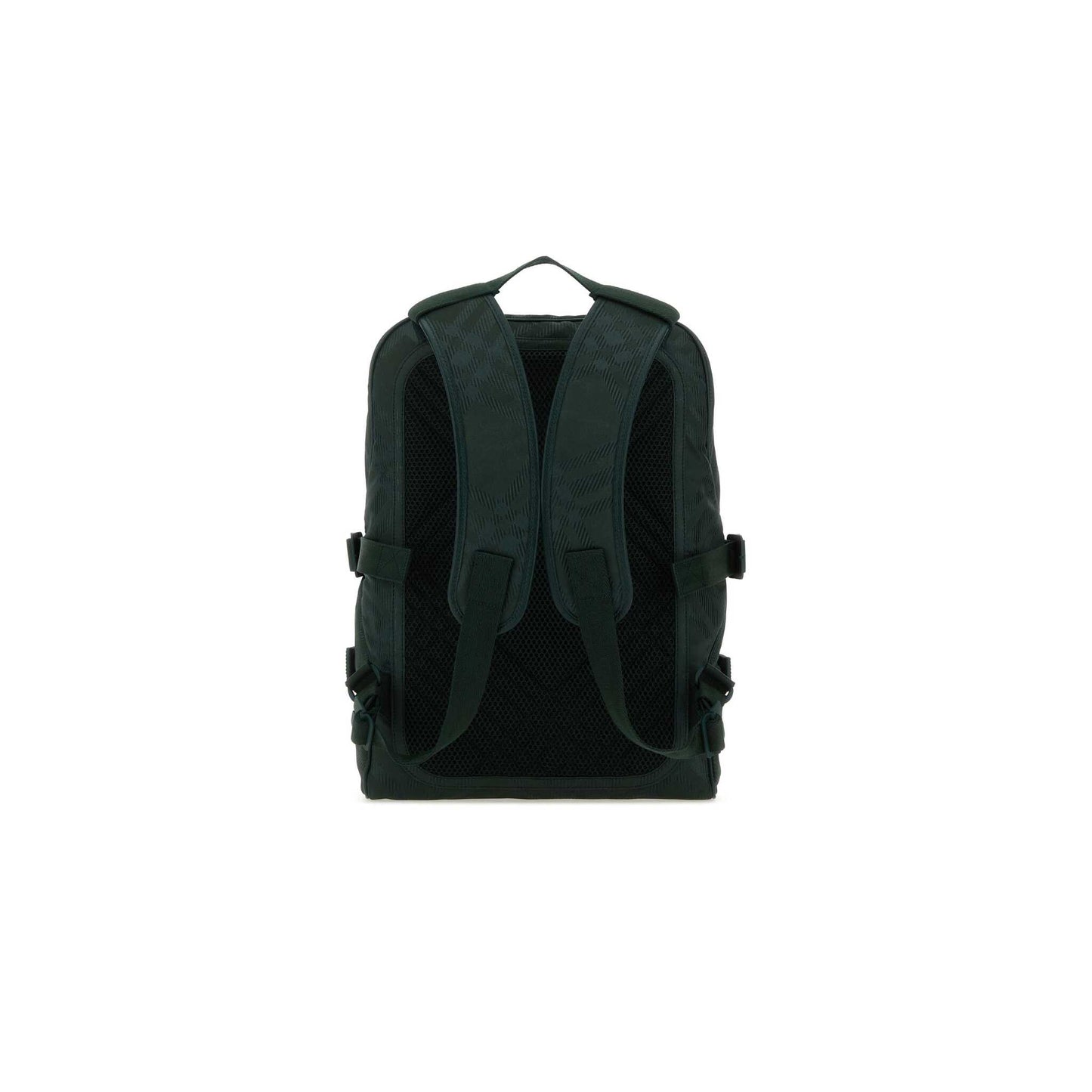 Nylon and Polyester Blend Check Backpack