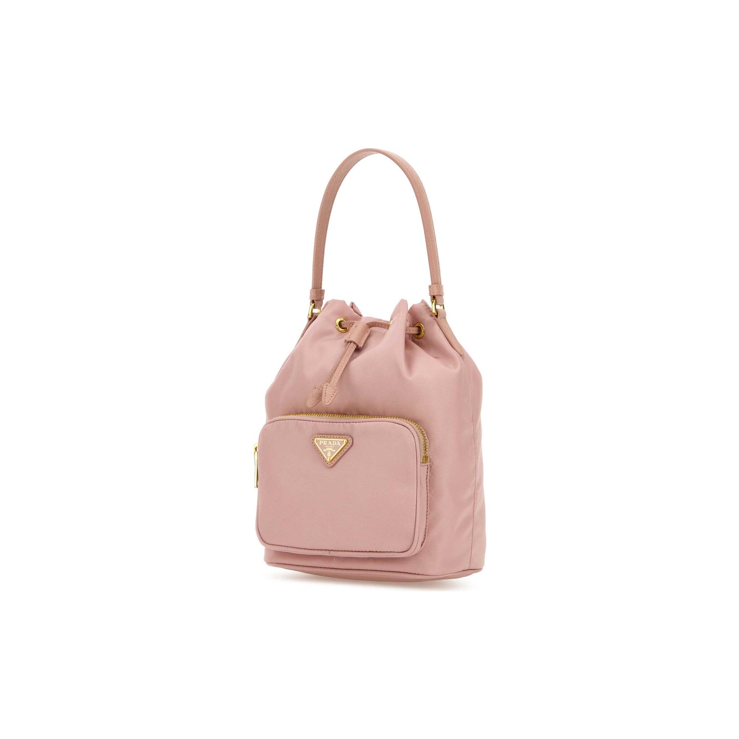 Prada Mala Saco Buckle em Re-Nylon — Branco