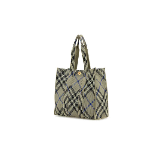 Medium Knit Tote Bag in Embroidered Nylon