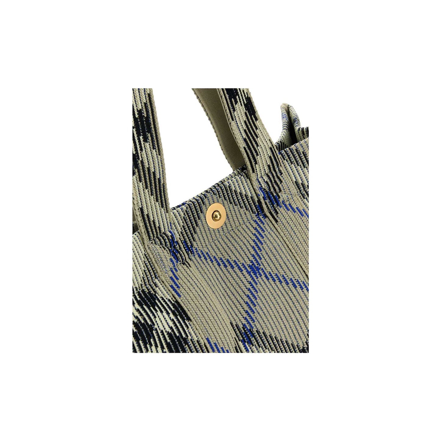 Medium Knit Tote Bag in Embroidered Nylon
