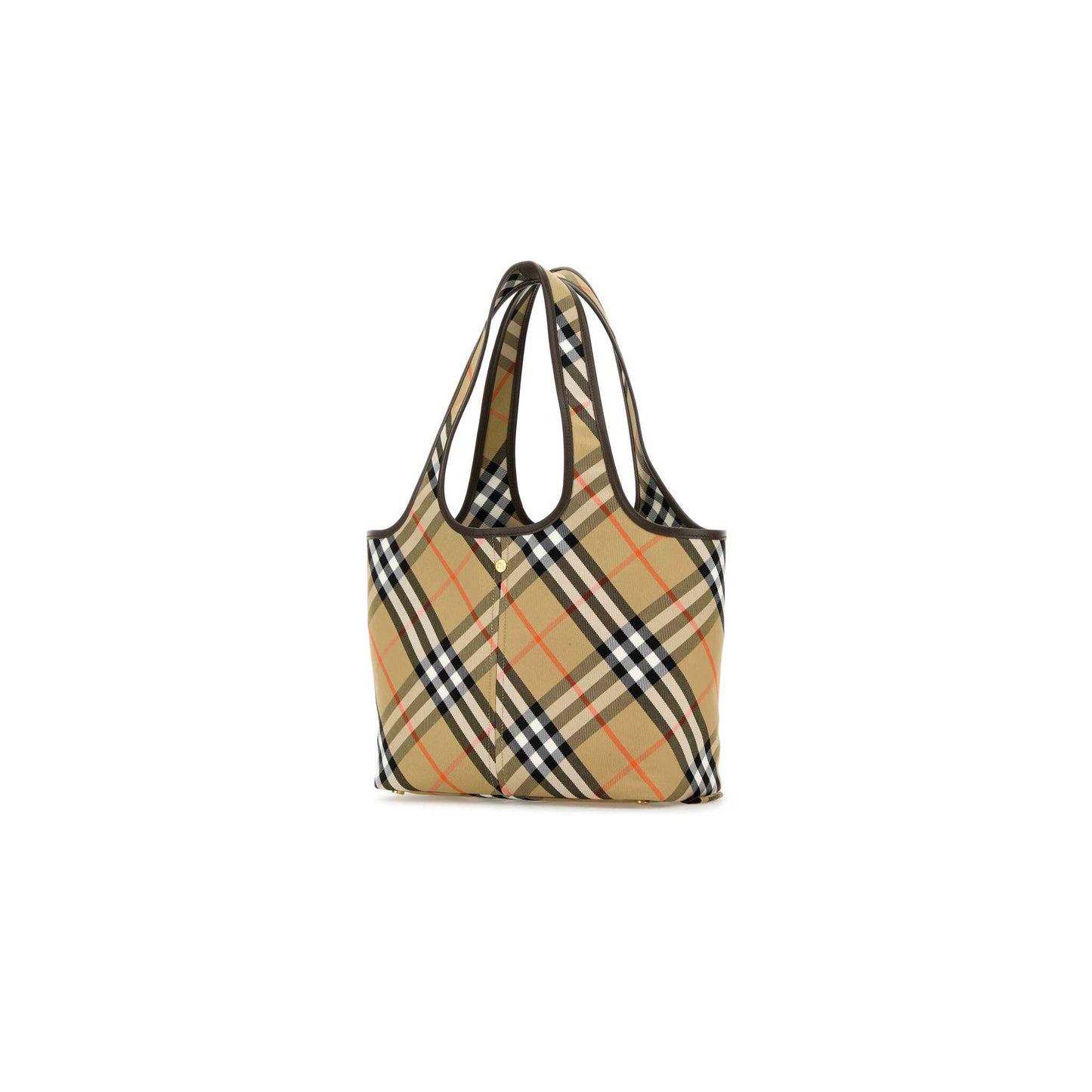 Medium Ew Tote Bag in Embroidered Cotton Canvas