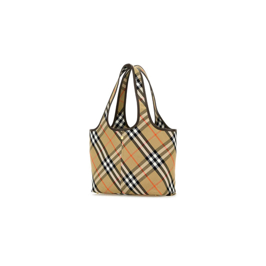 Medium Ew Tote Bag in Embroidered Cotton Canvas