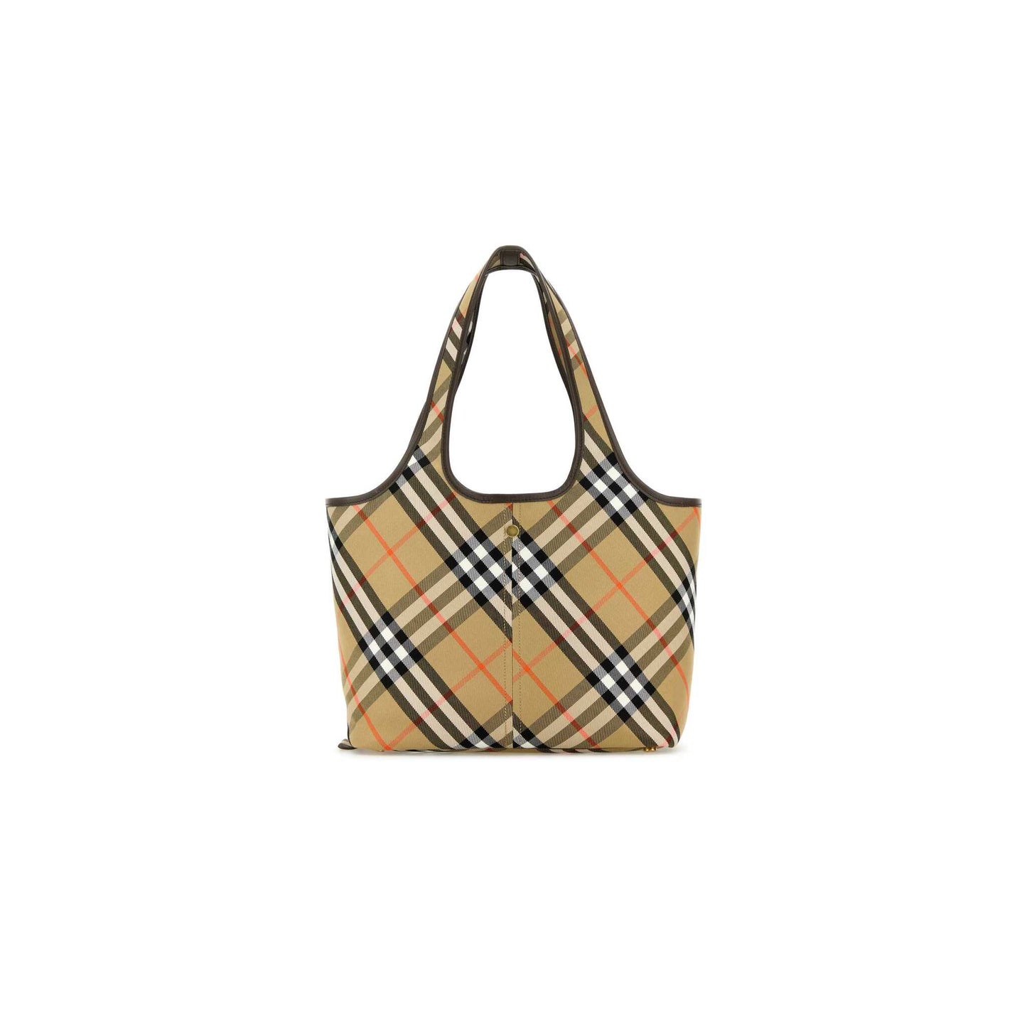 Medium Ew Tote Bag in Embroidered Cotton Canvas