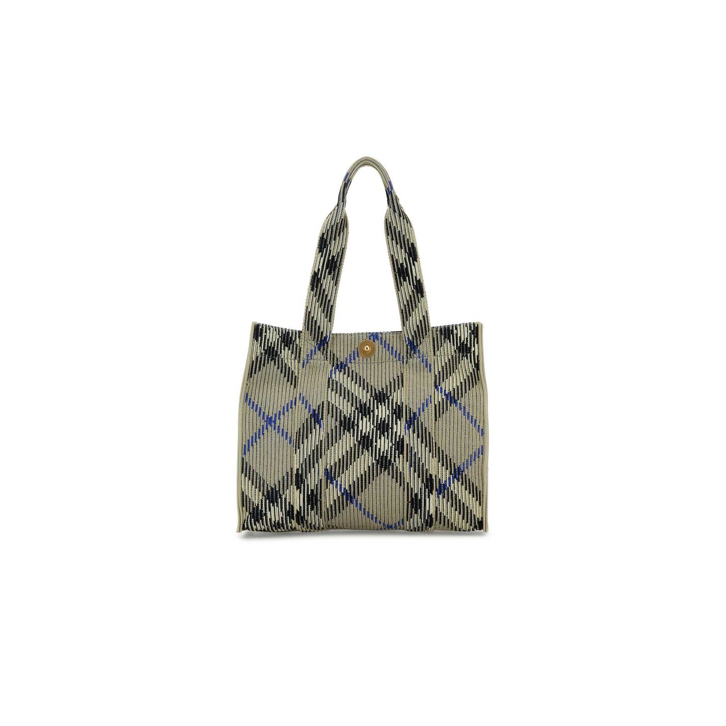 Small Knit Tote Bag in Embroidered Nylon