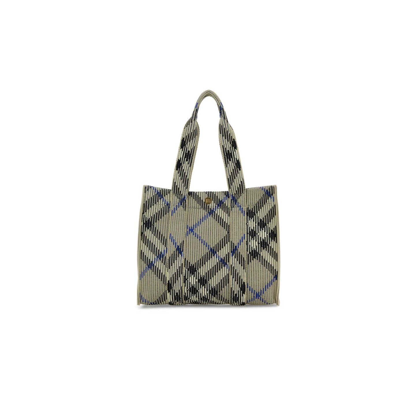 Small Knit Tote Bag in Embroidered Nylon