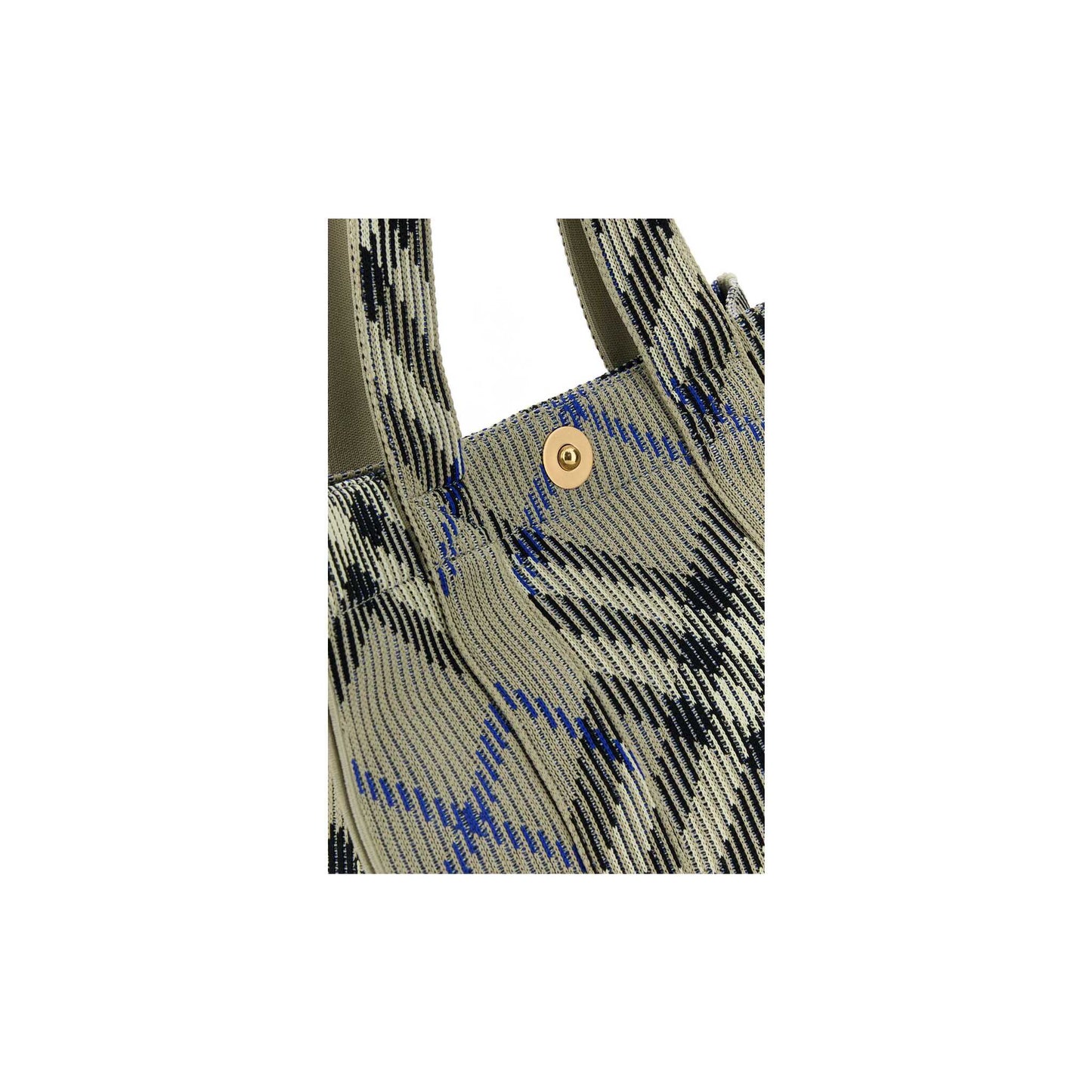 Small Knit Tote Bag in Embroidered Nylon