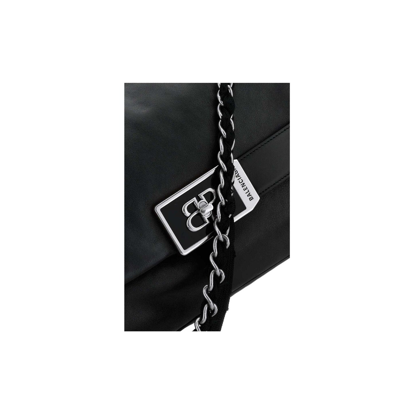 Mala de Ombro Modu Flap Chain Média em Pele