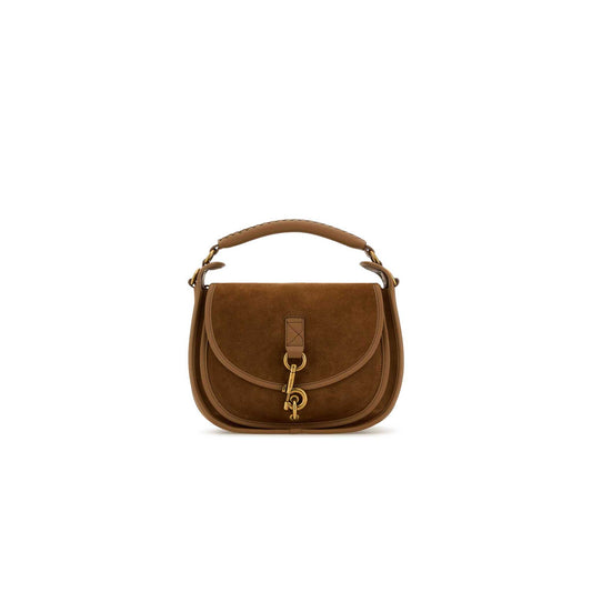 B Clip Messenger Bag in Suede