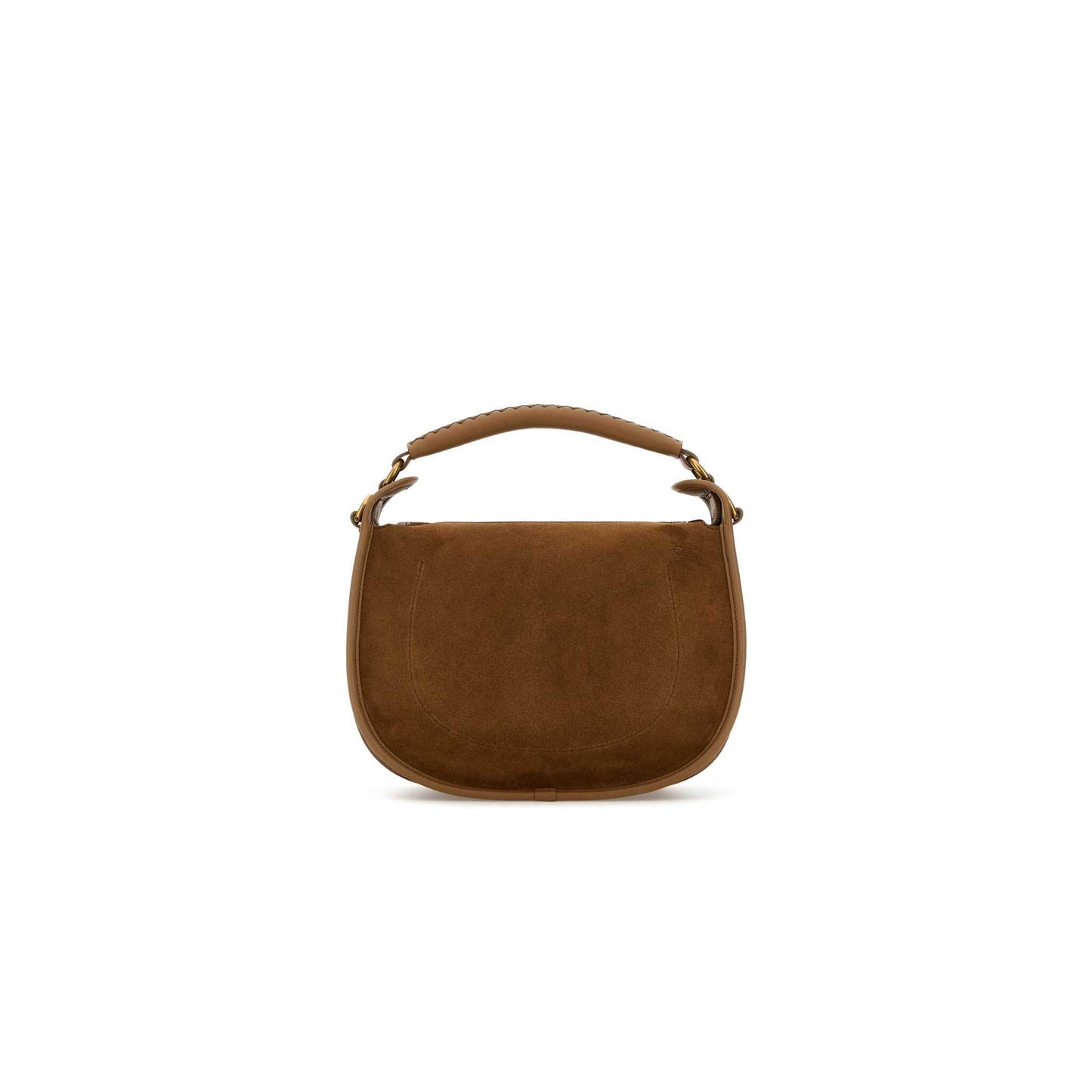 B Clip Messenger Bag in Suede