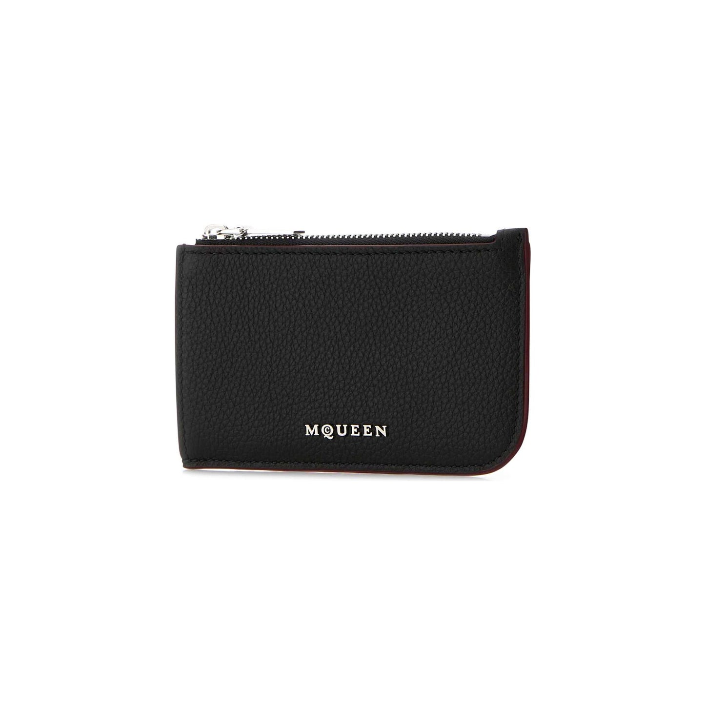 Sling Wallet with Clasp in Black Leather