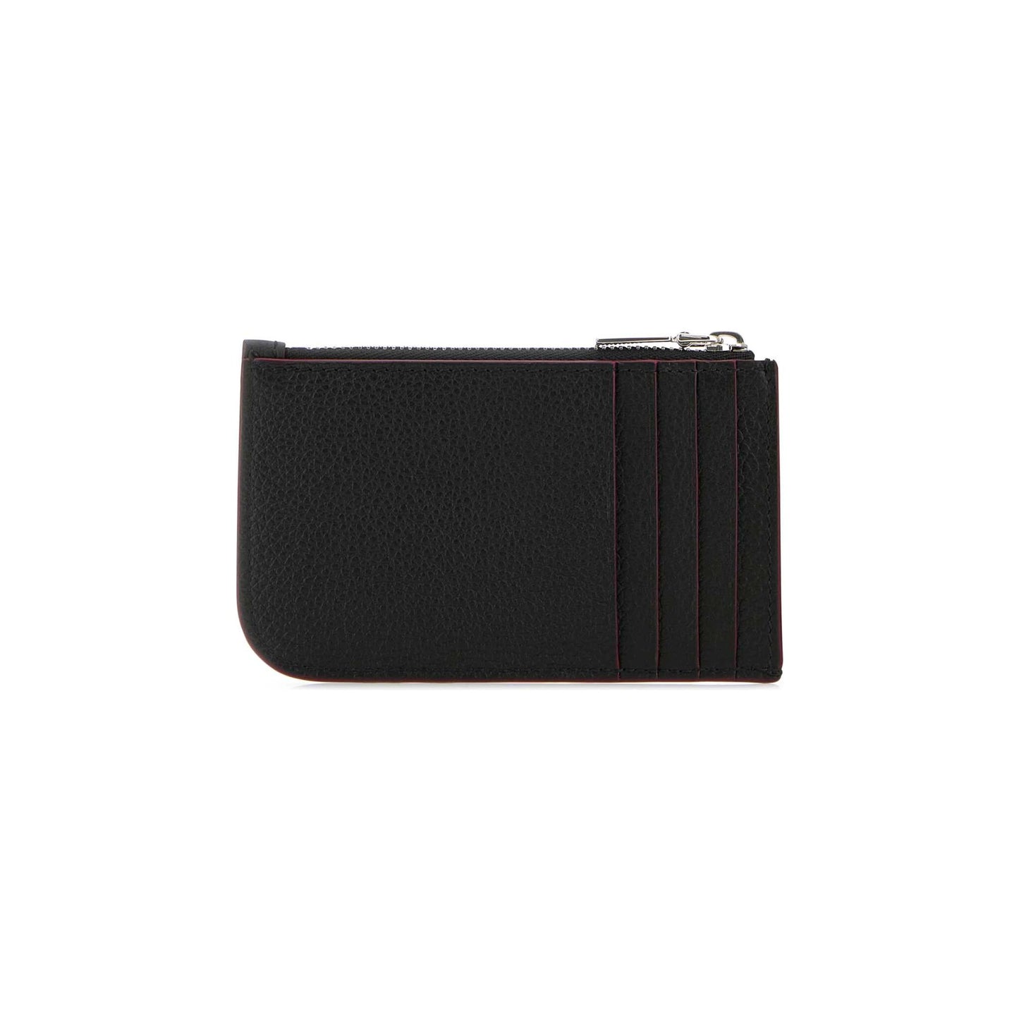 Sling Wallet with Clasp in Black Leather
