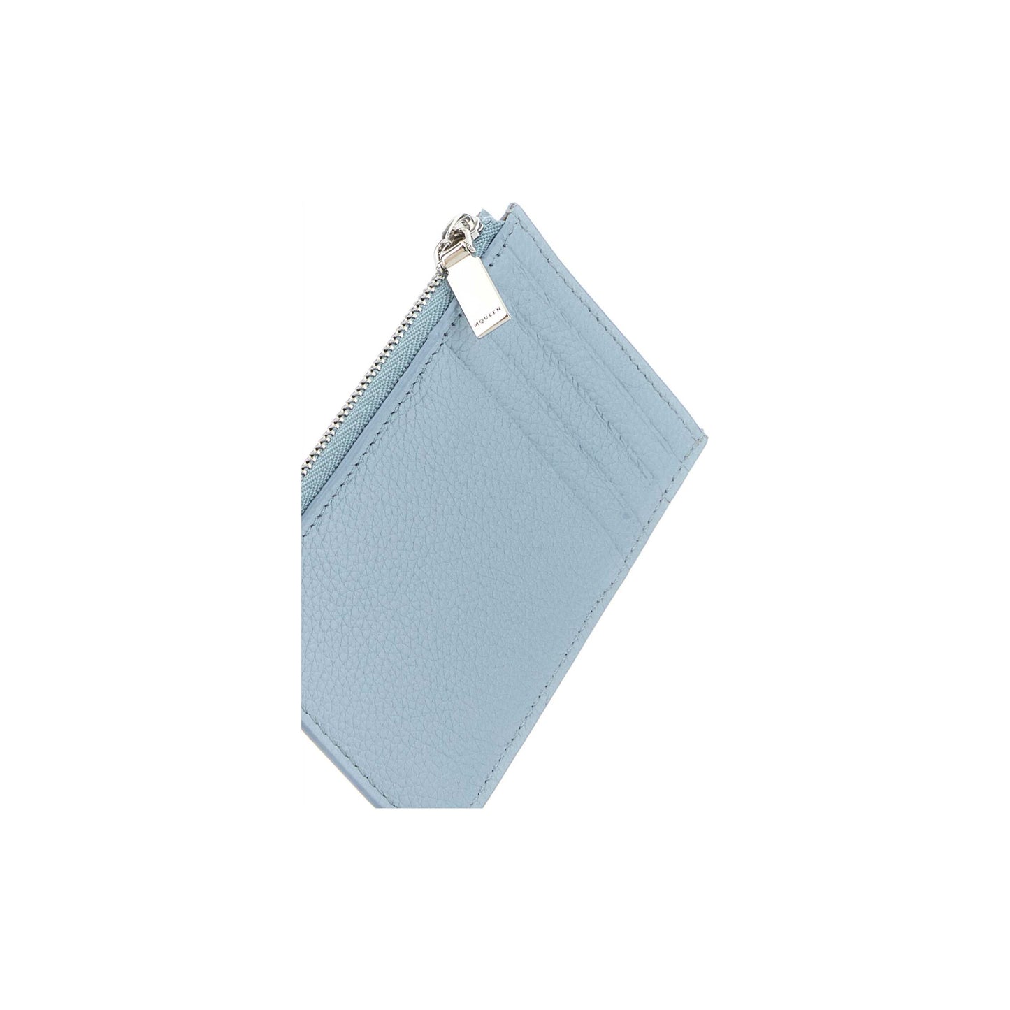 Sling Wallet with Clasp in Blue Leather