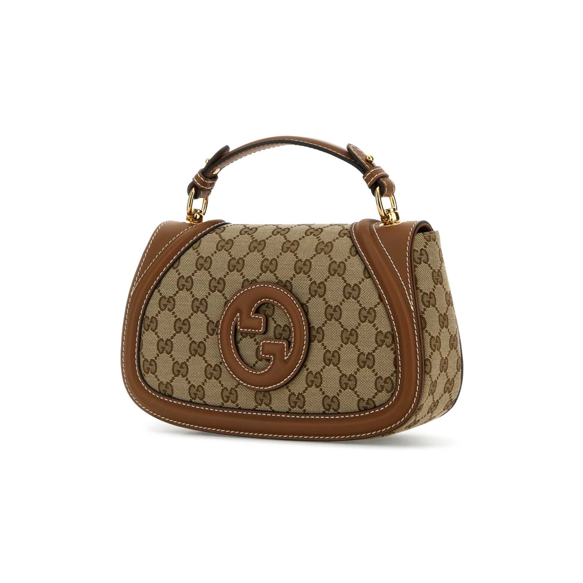 Gucci Mala de Mão Média Blondie em Lona GG