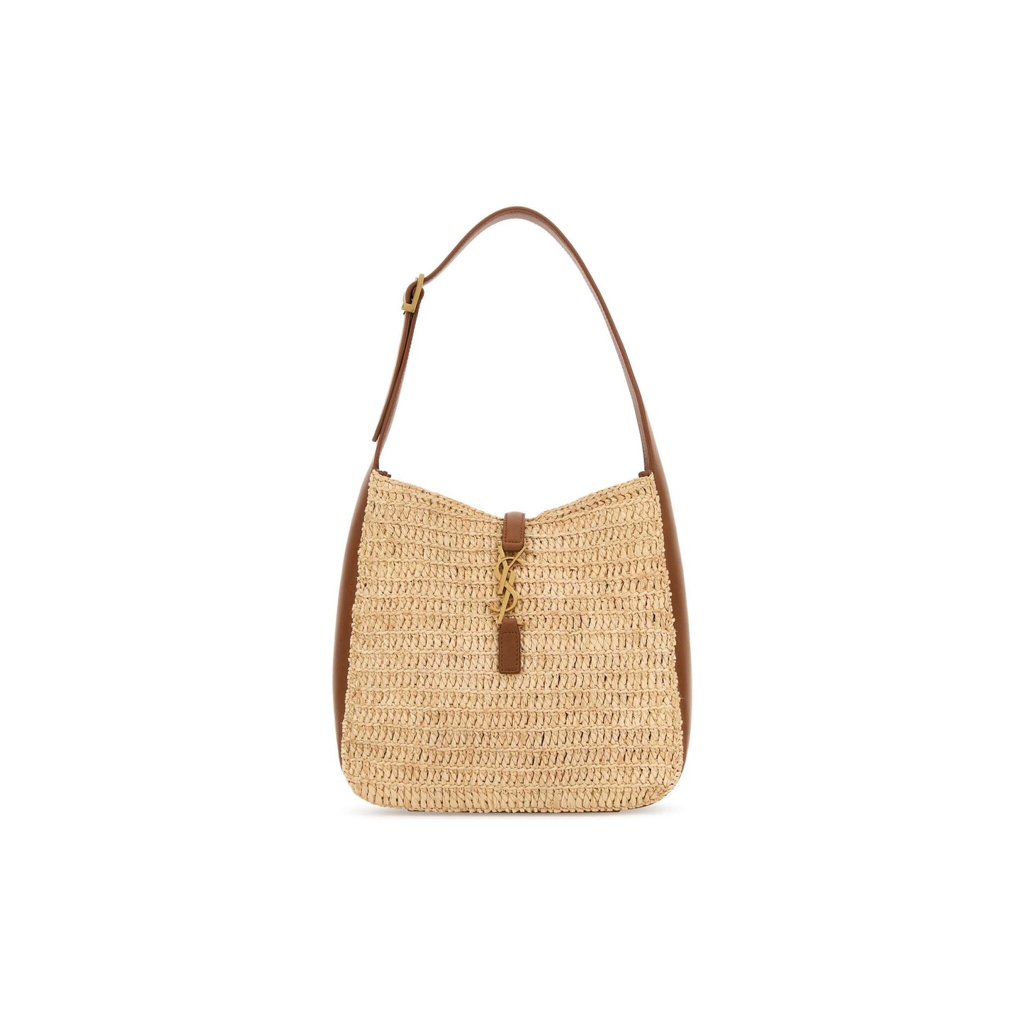 Saint Laurent Mala de Ombro Pequena em Ráfia