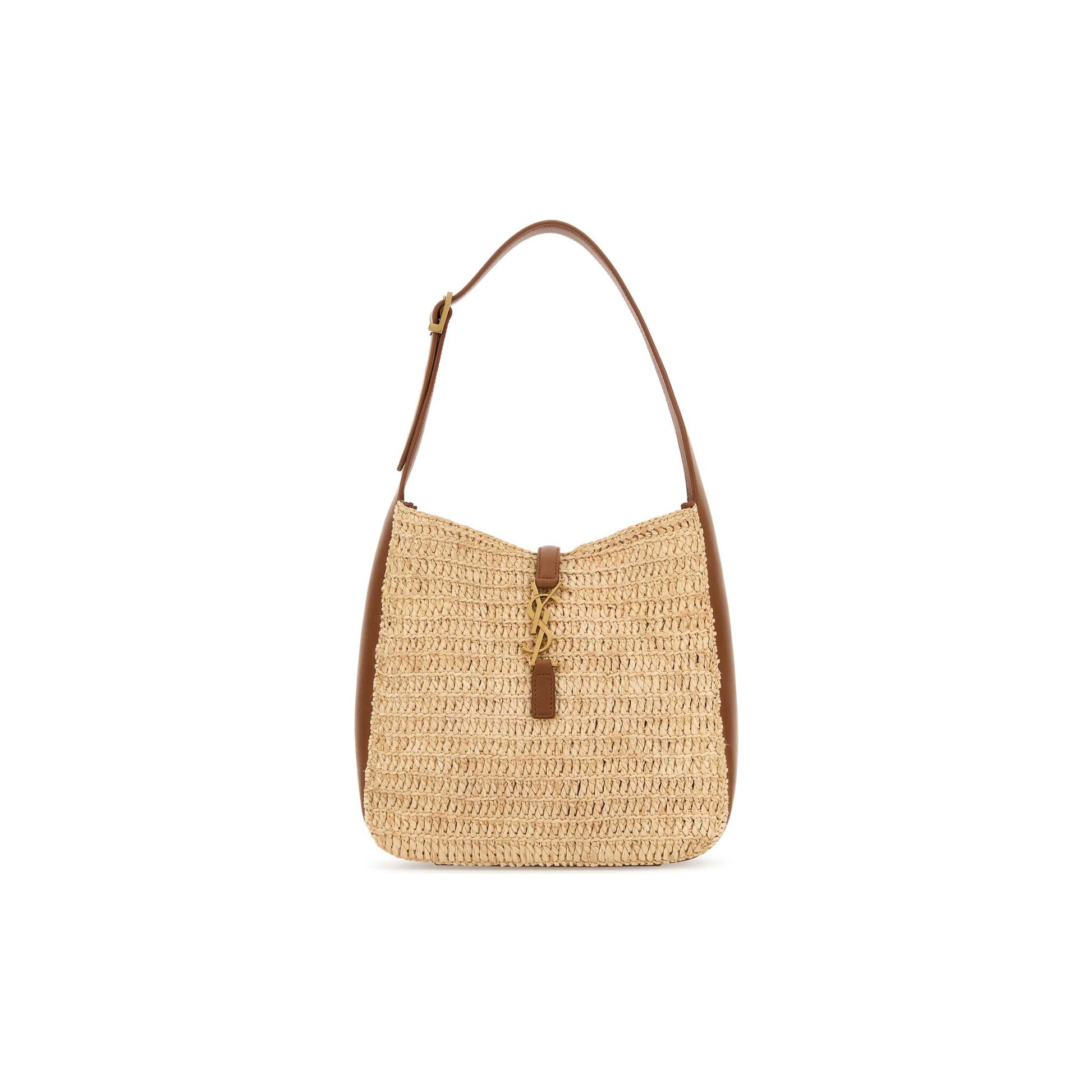 Saint Laurent Mala de Ombro Pequena em Ráfia