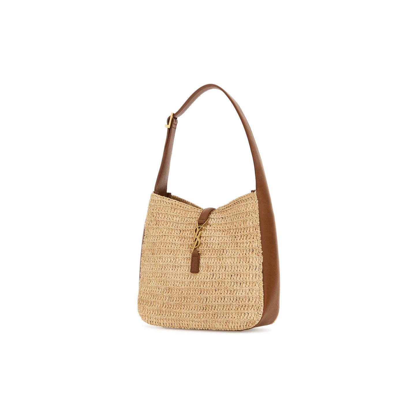 Saint Laurent Mala de Ombro Pequena em Ráfia
